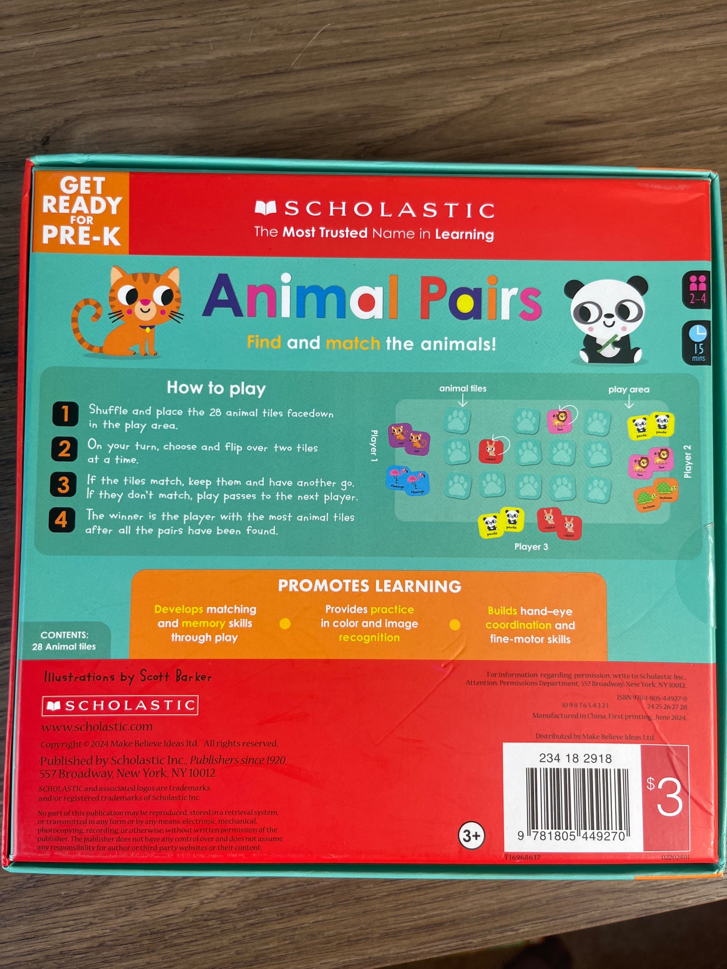 Seller #213 Toddler Animal Memory Matching Game VGUC