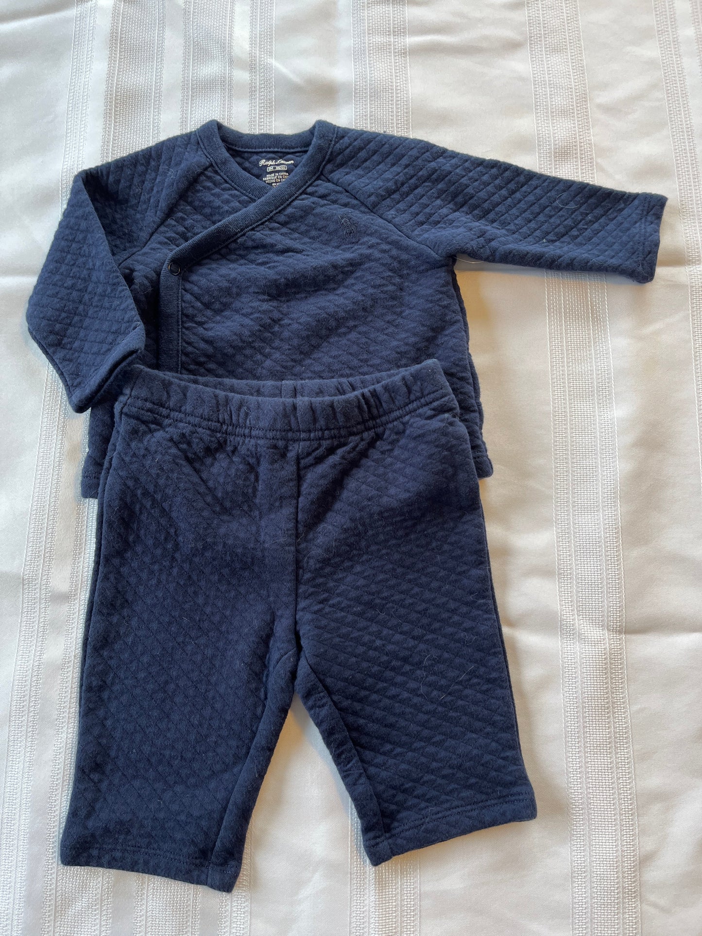 #29 3 mo Boys Ralph Lauren 2 piece EUC