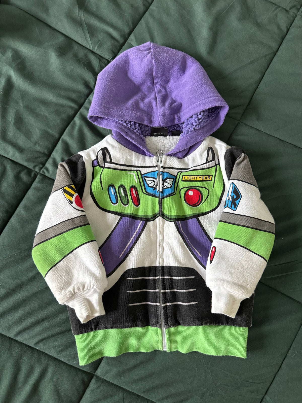 #144 Buzz Lightyear sherpa lined jacket - SIZE 2T