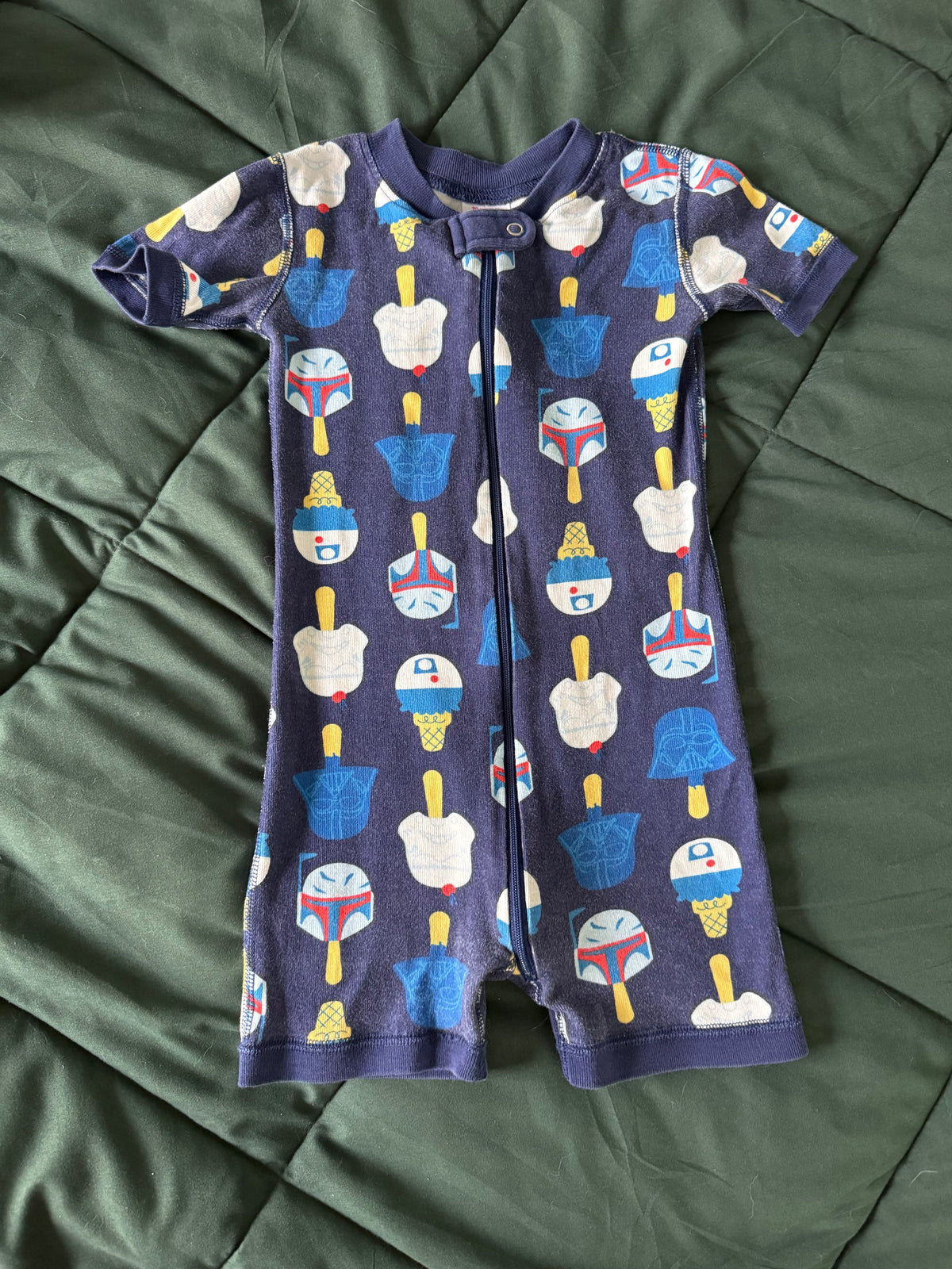 #144 Hanna Anderson Star Wars Romper Pajamas - SIZE 3T