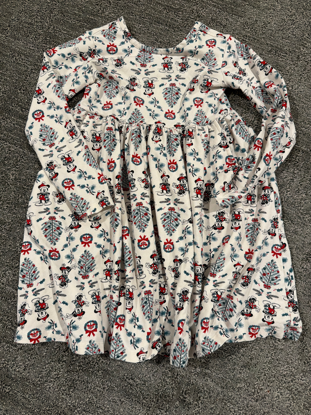 #133 Hanna Andersson 5 Minnie & Mickey holiday dress NWOT