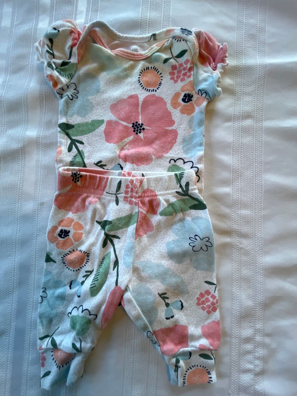 #43 Girls 3 mo Just One You 2 piece EUC