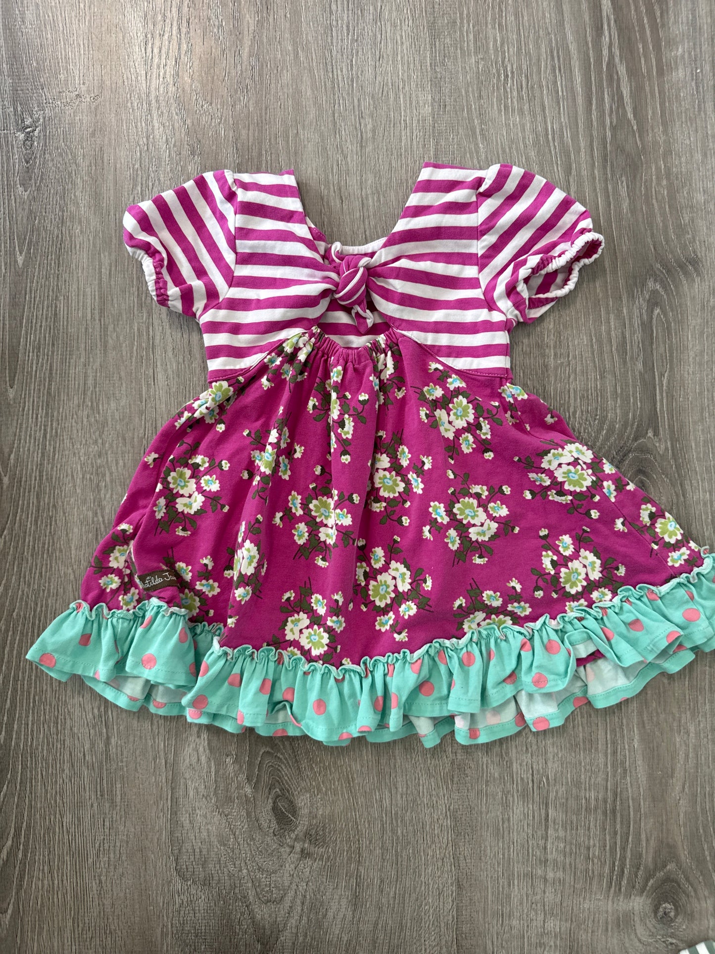 #149 Girls size 2 Matilda Jane bow back Dress