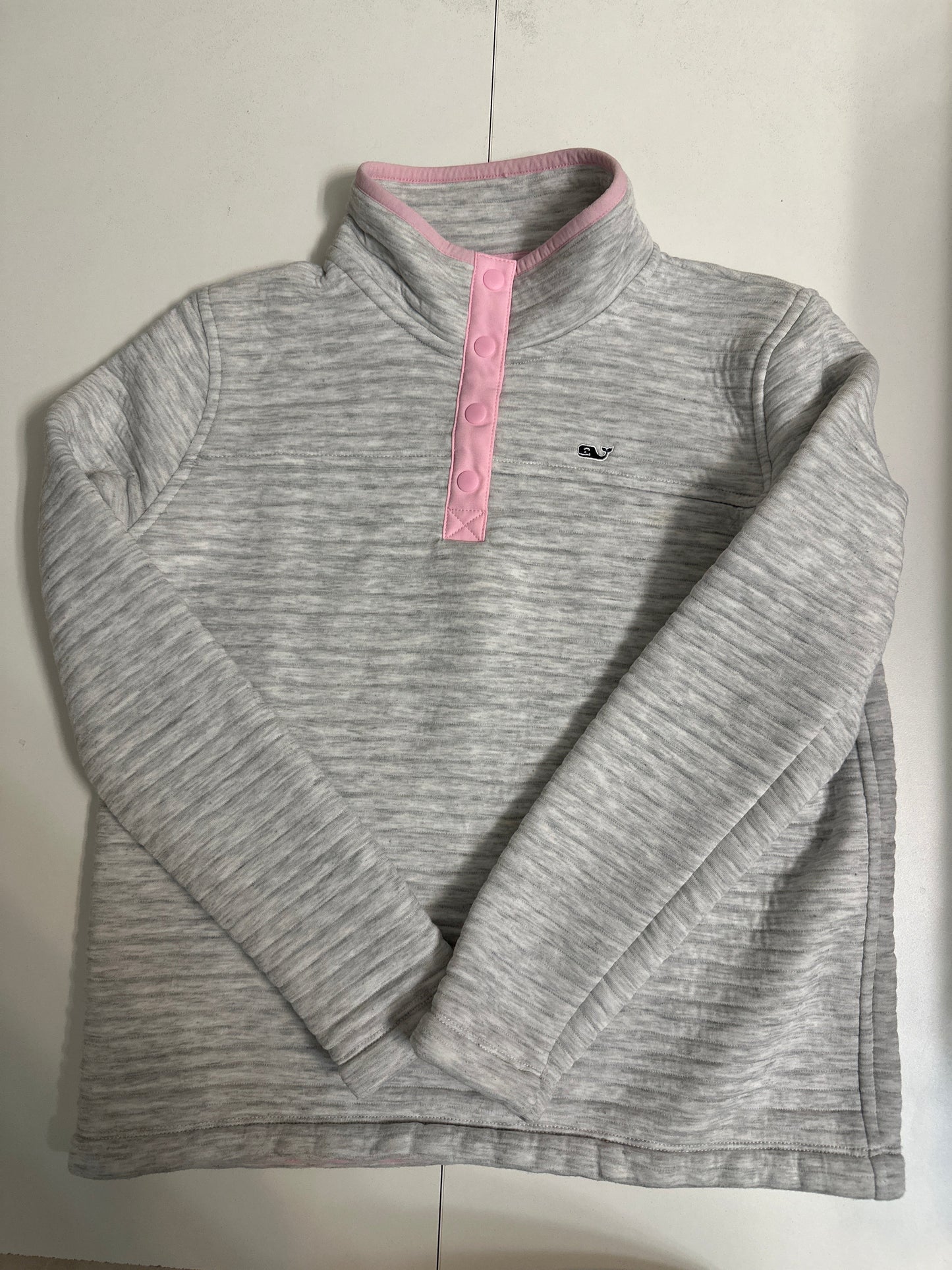 #133 Vineyard Vines Girls Sz 14 Quarterzip Jacket Shirt