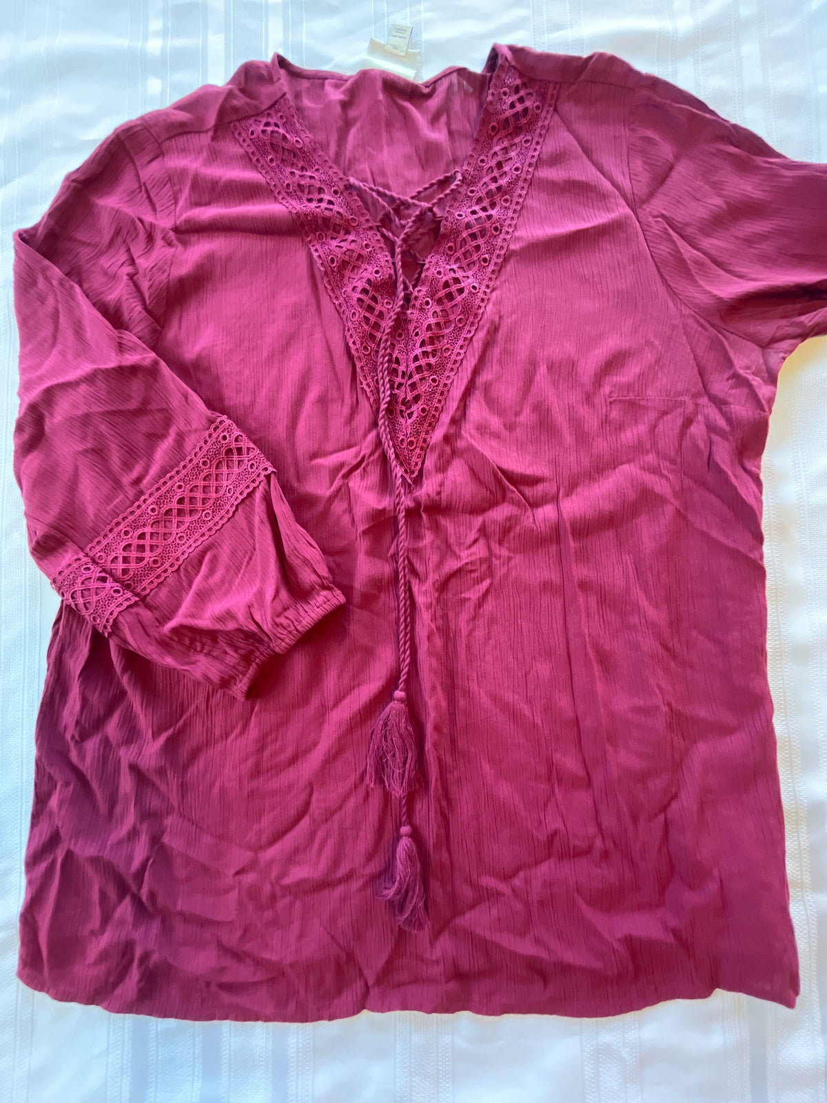 #43 Women’s Large St John’s Bay shirt EUC