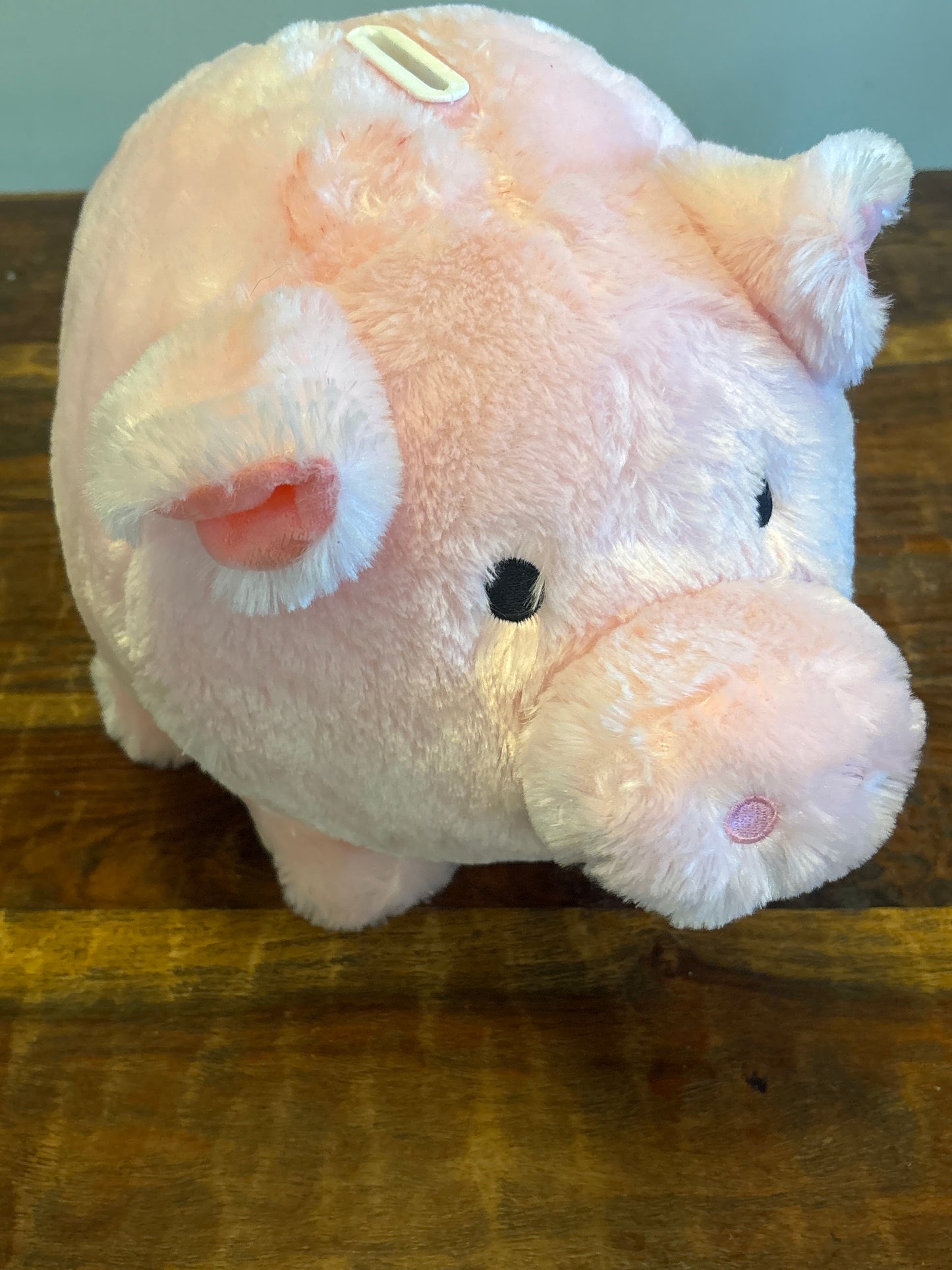 #182 plush piggie bank