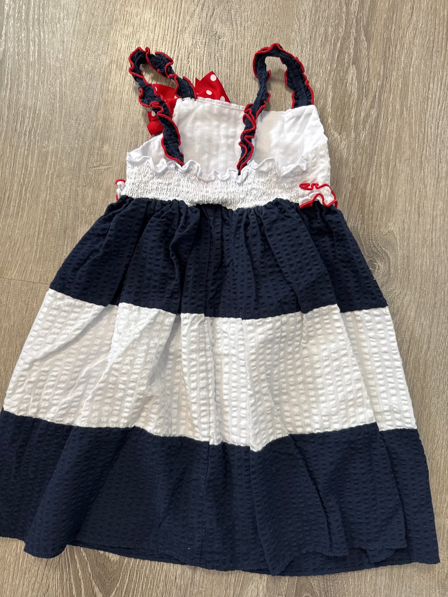 #149 Girls 4T patriotic dress REDUCED