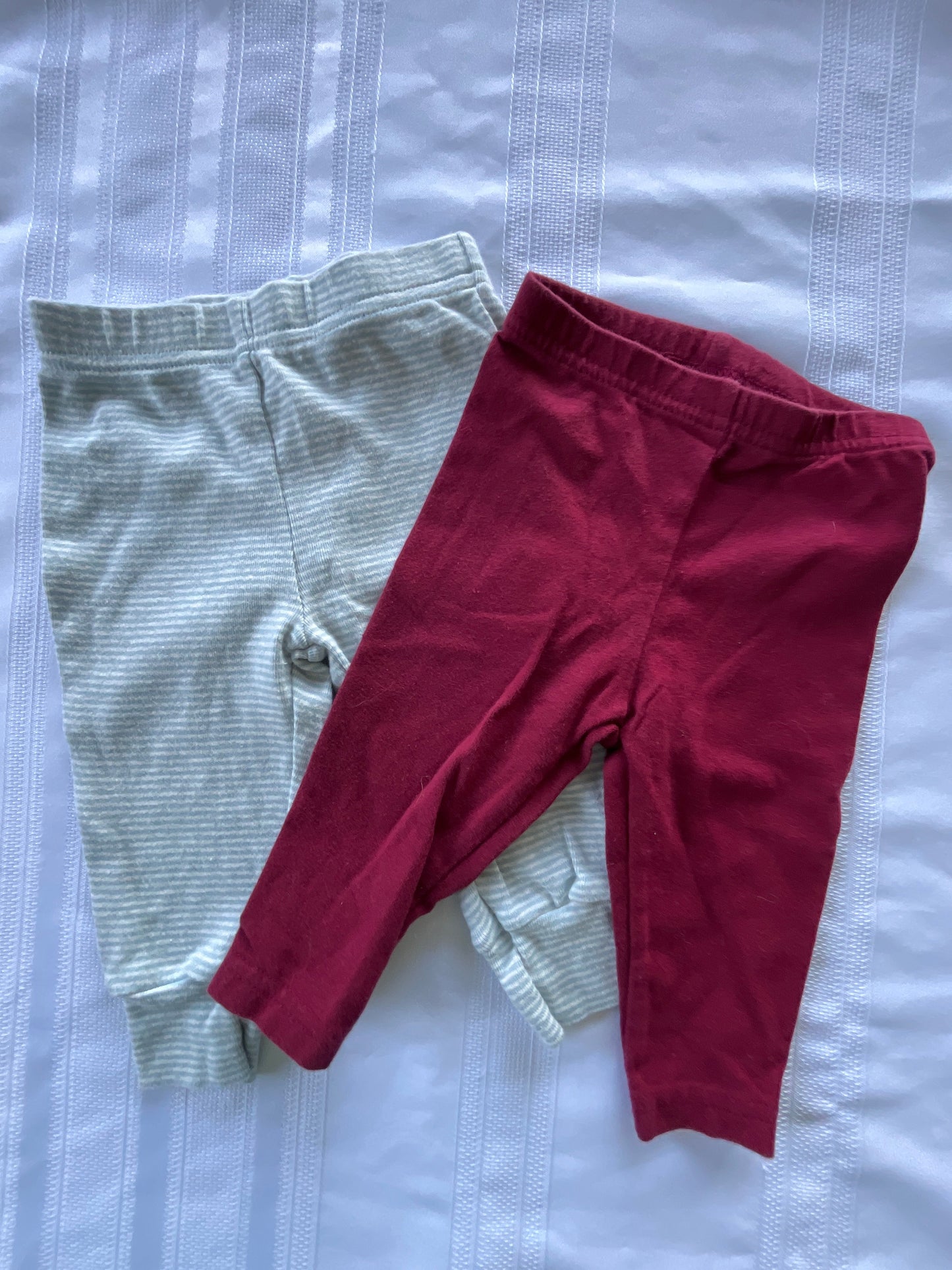 #43 Girls 3-6 mo Child of Mine pants set of 2 EUC