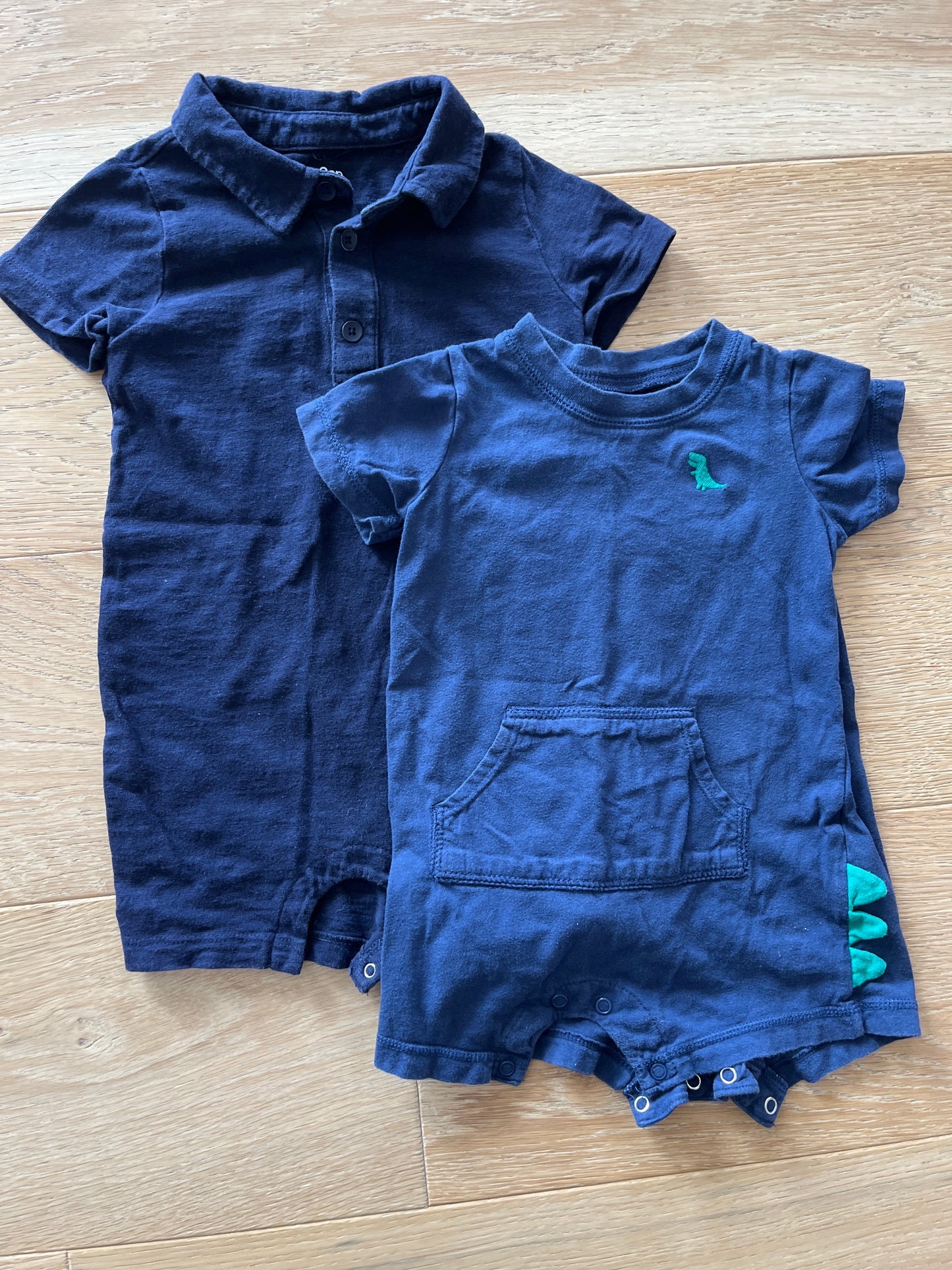 #40 Boys 18 Months Blue Romper set