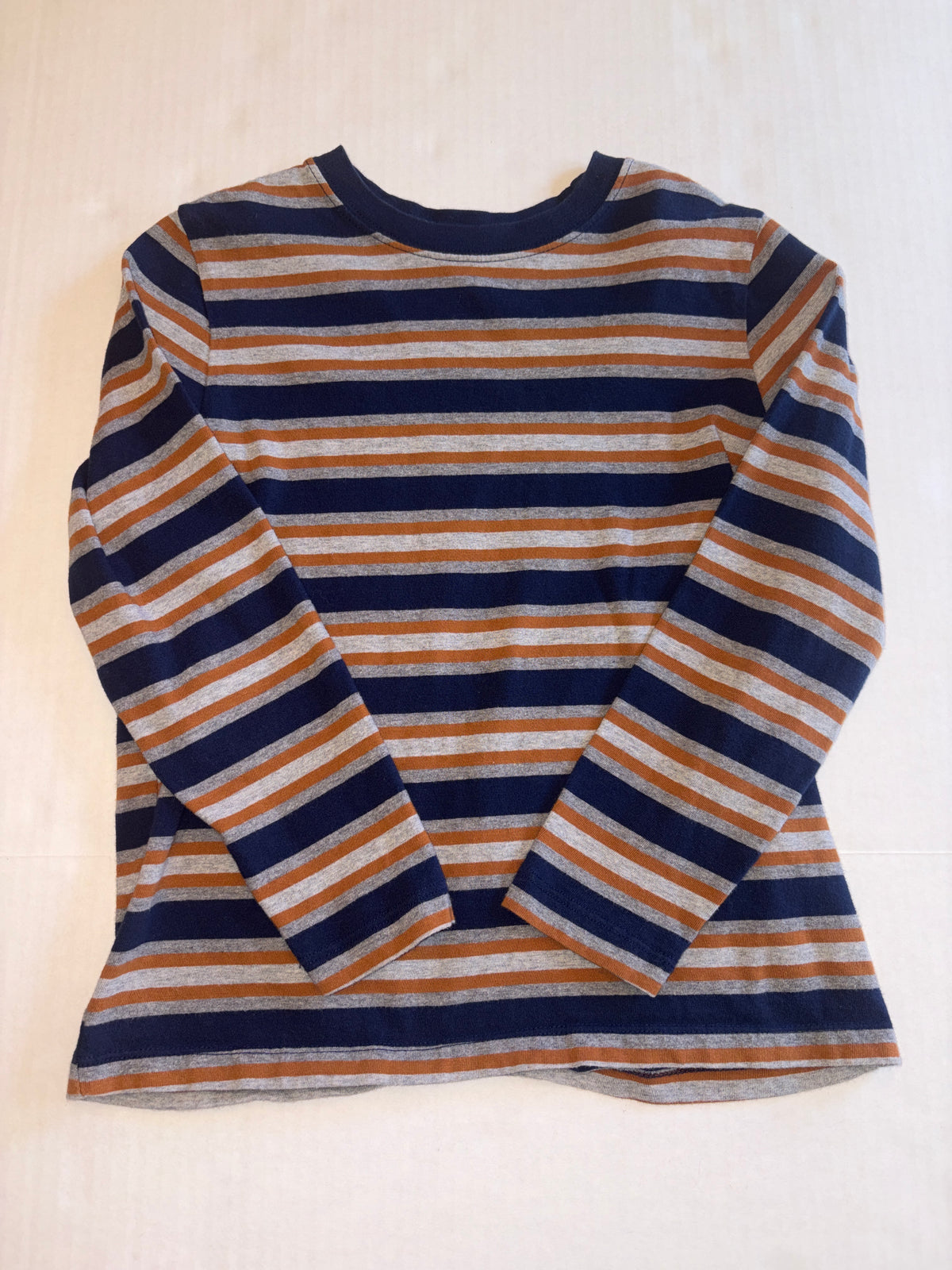 Seller 118 VGUC Boys Hanna Andersson Striped Lomg Sleeve Tshirt. Size 6/7