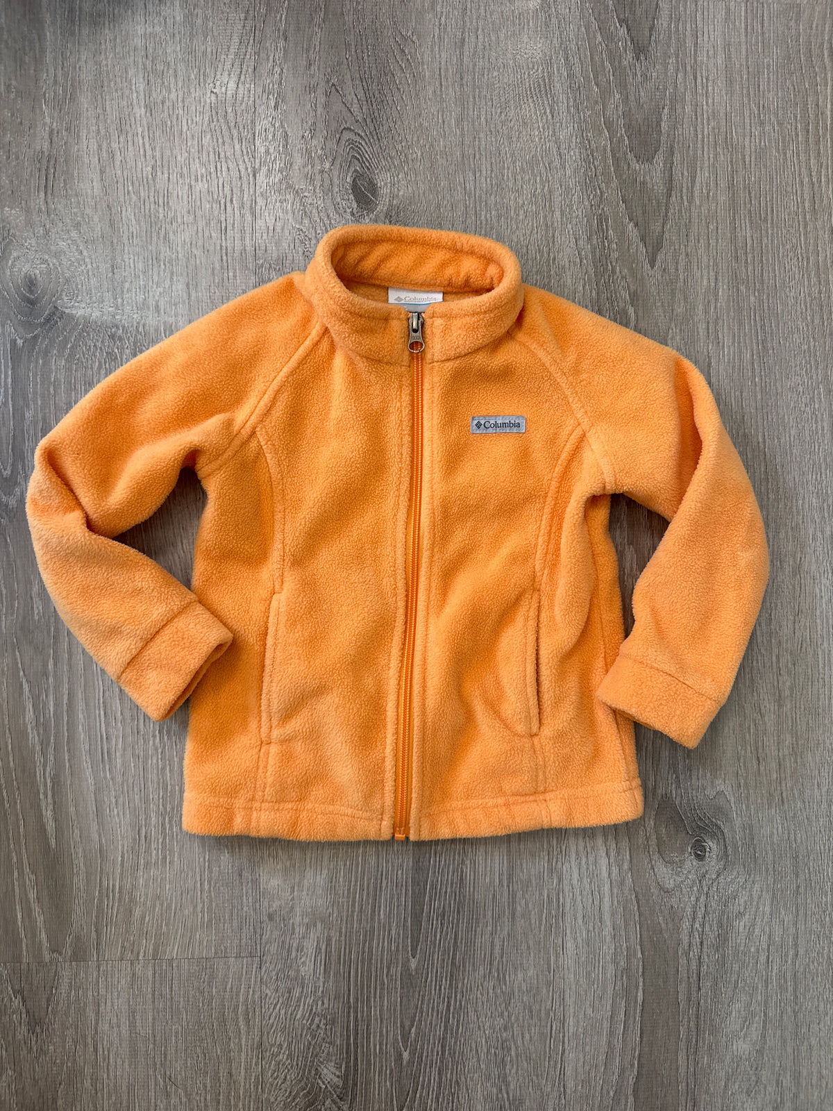 #149 Girls 4T columbia sunset orange fleece