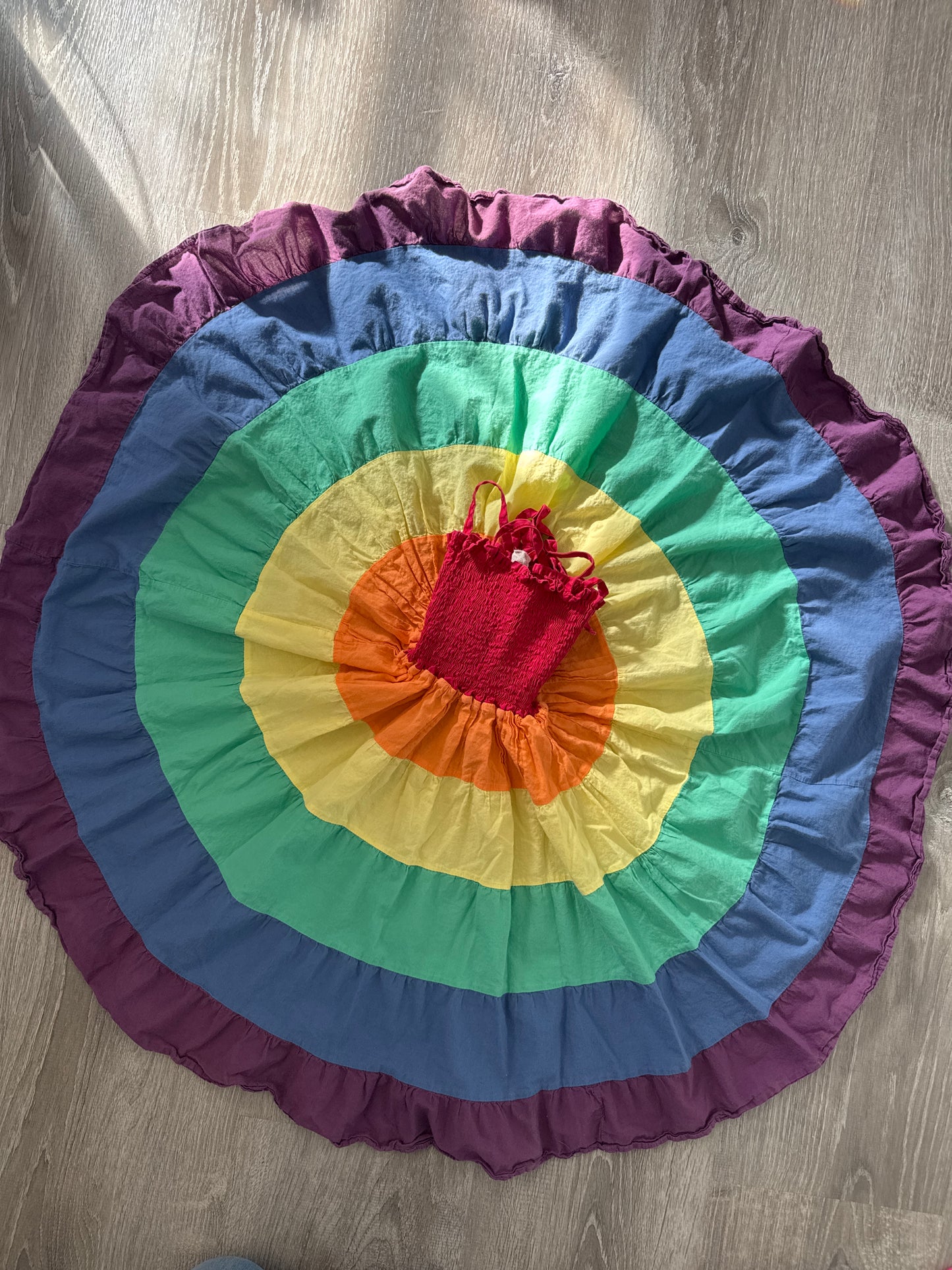 #149 Girls Rainbow Twirl dress size 4