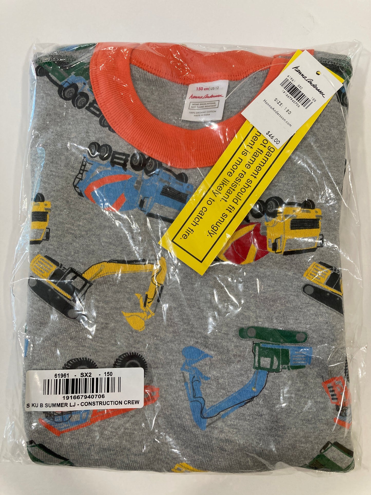 #119-Brand New Hanna Andersson size 150/12 PJs
