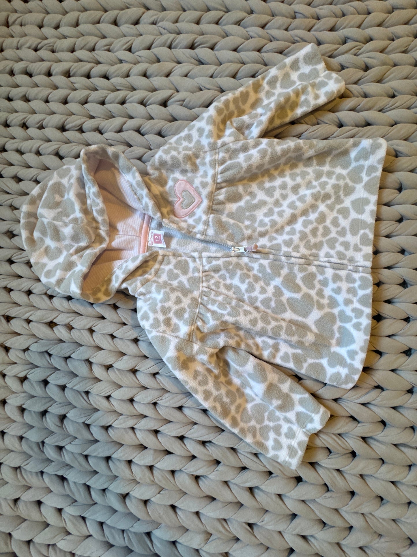 Seller #127 Carter's Fleece zip-up Girls Size 12m