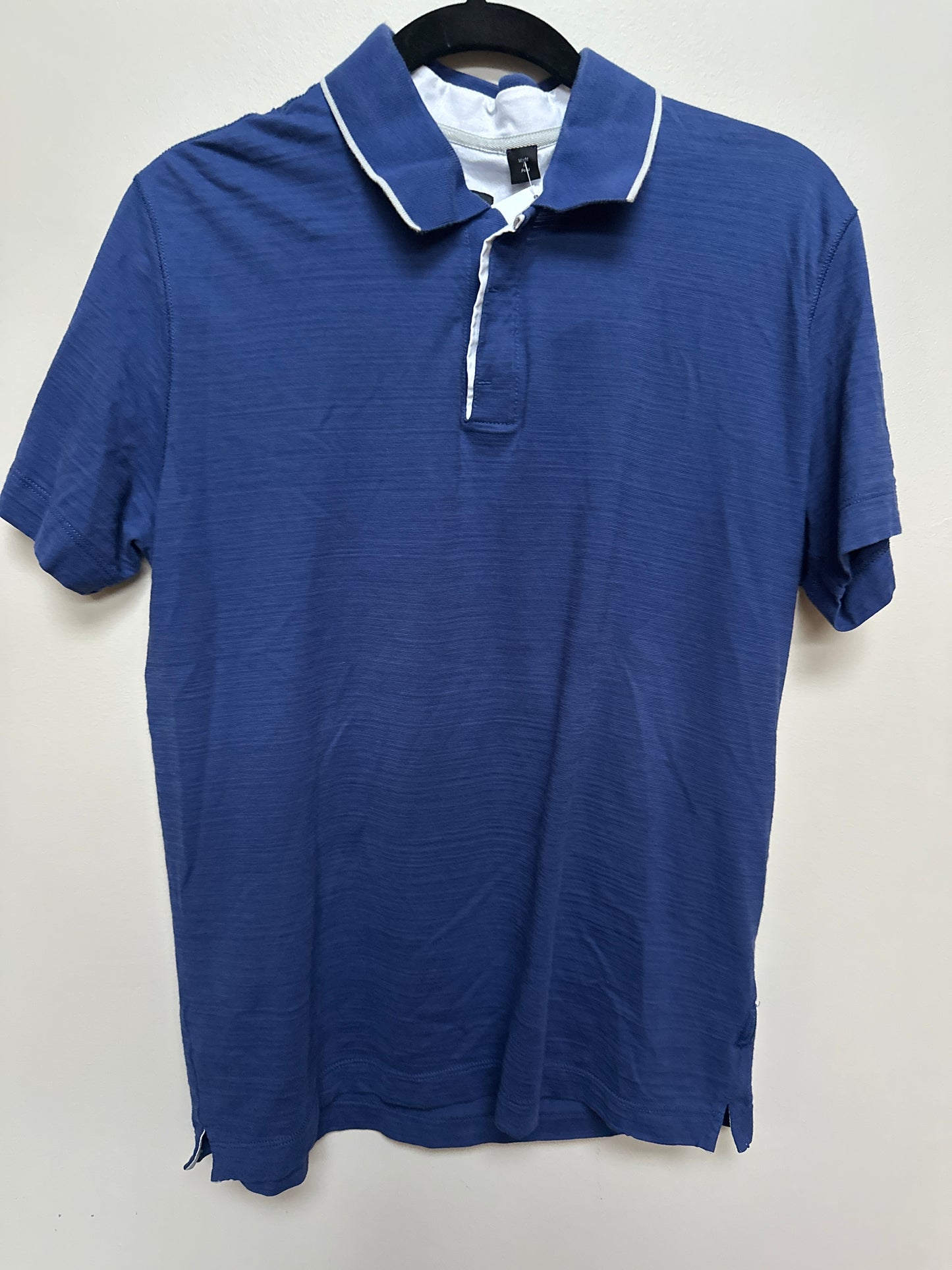 #133 Hugo Boss Mens Polo Sz Large Blue