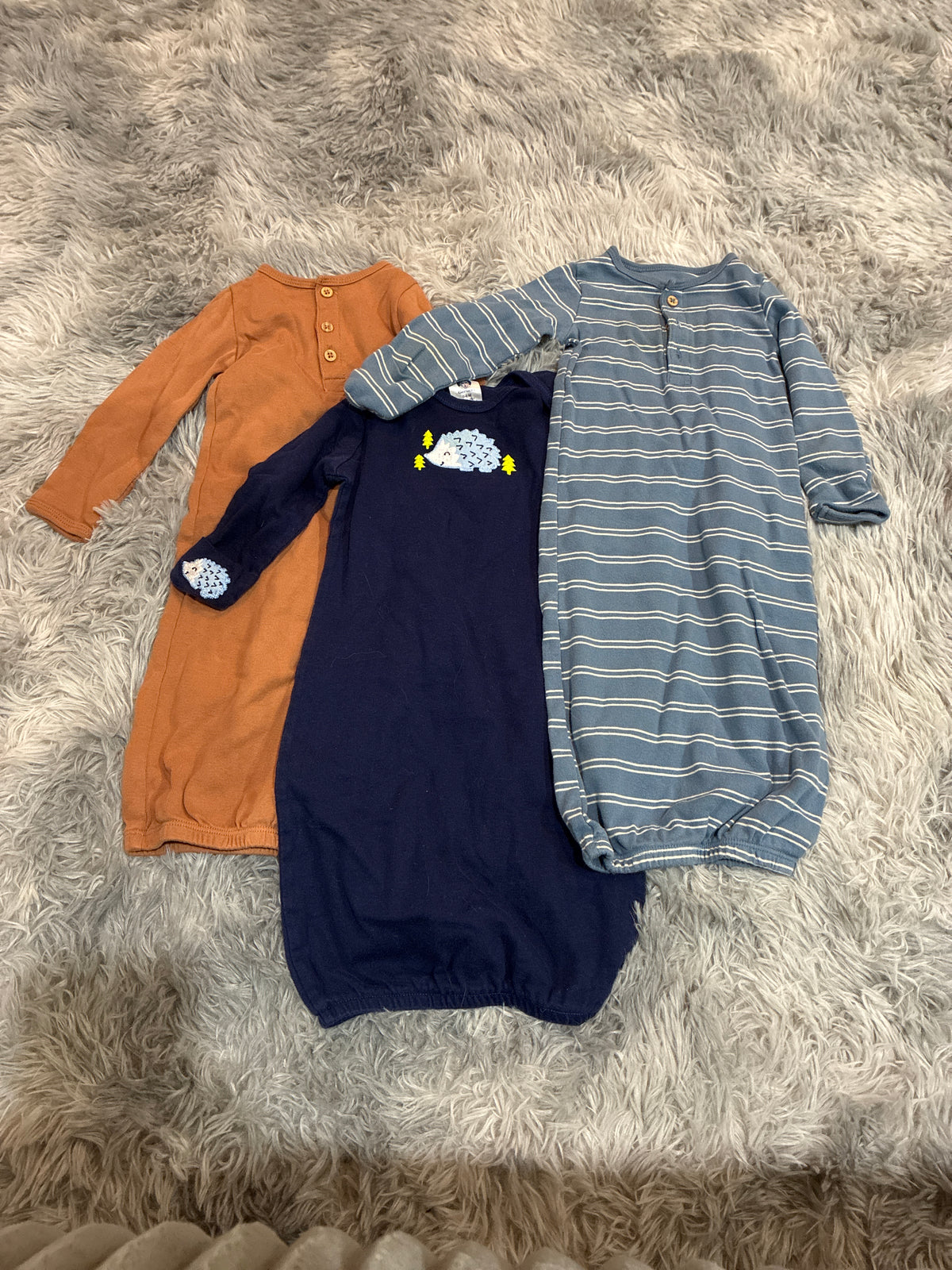 SCO46-sleep dress-gender neutral-0-6 months-3 pack