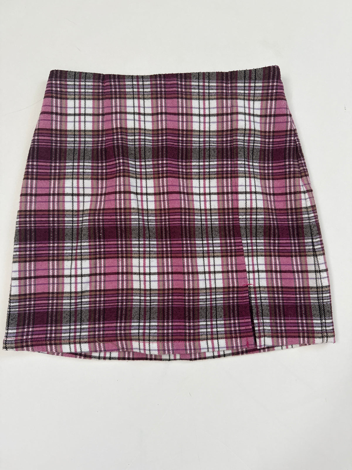 #64 Art Class Pink Plaid Skirt Size S 6