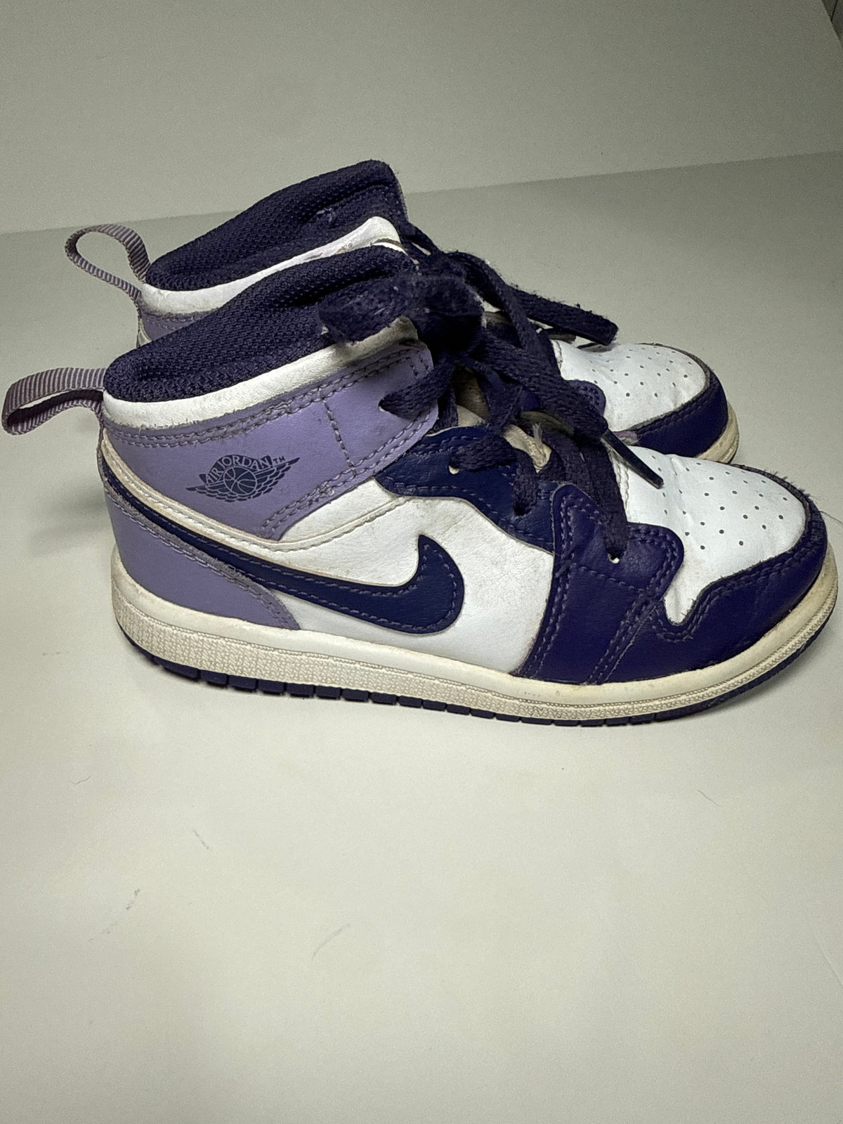 #64 Nike Purple Jordans Size 10