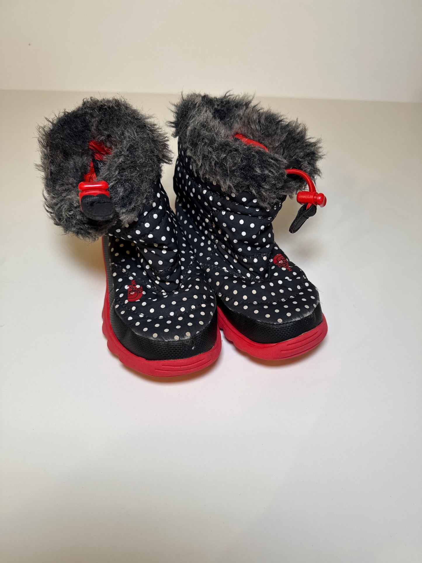 #96 The North Face Polka Dot Snow Boots Size 9C