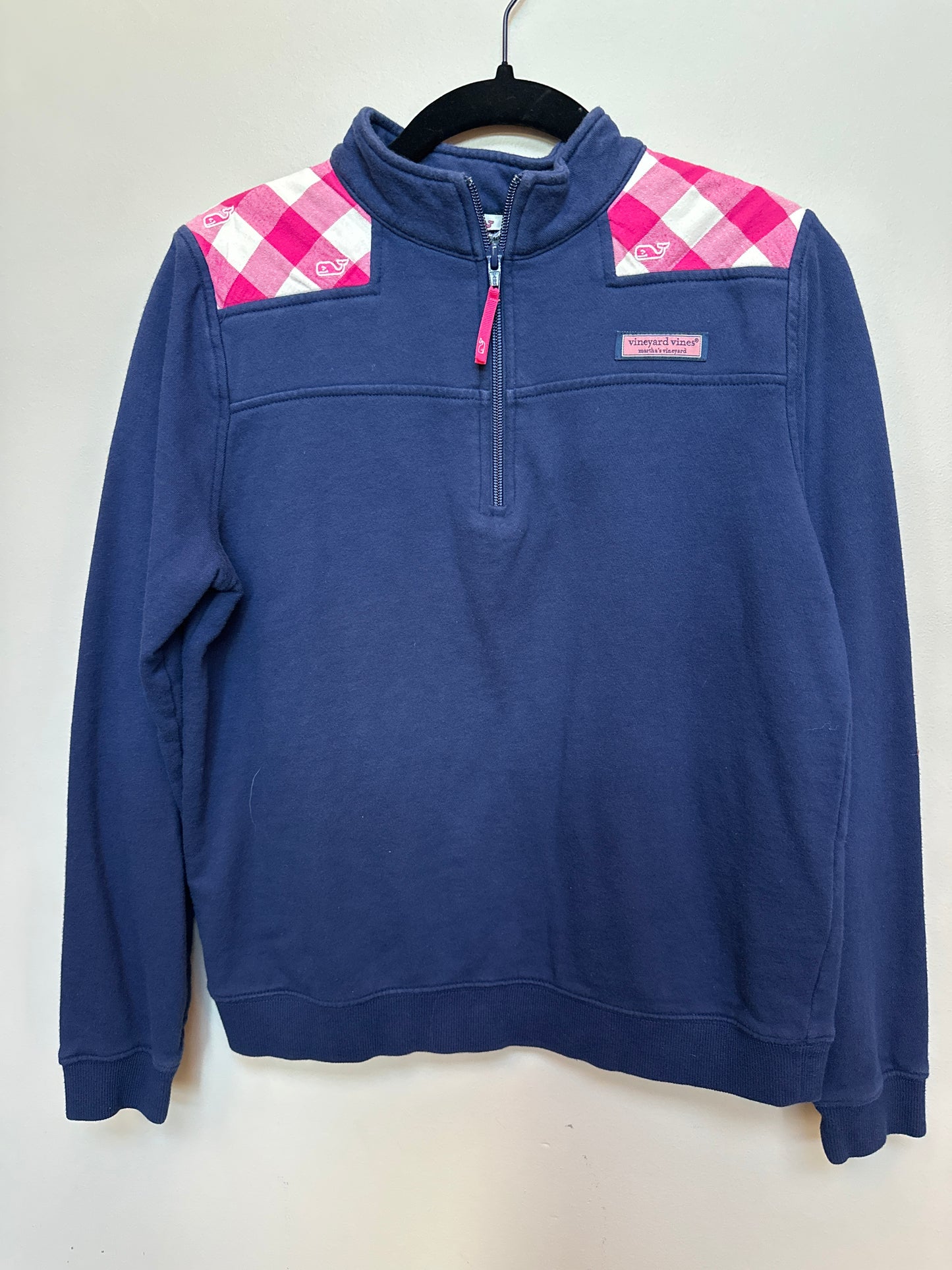 #130 Vineyard Vines Girls Sz XL (14/16) Quarter zip