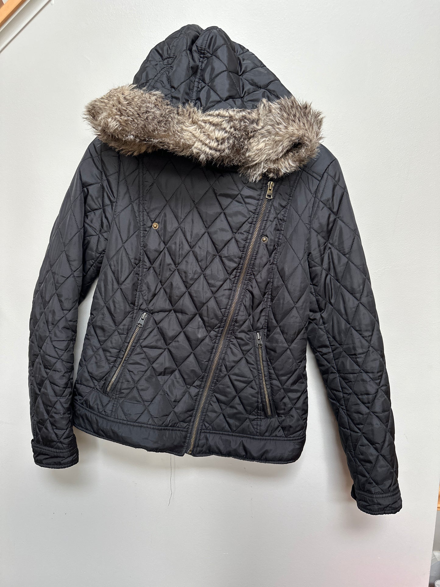 #133 Banana Republic Hooded Coat Sz Small