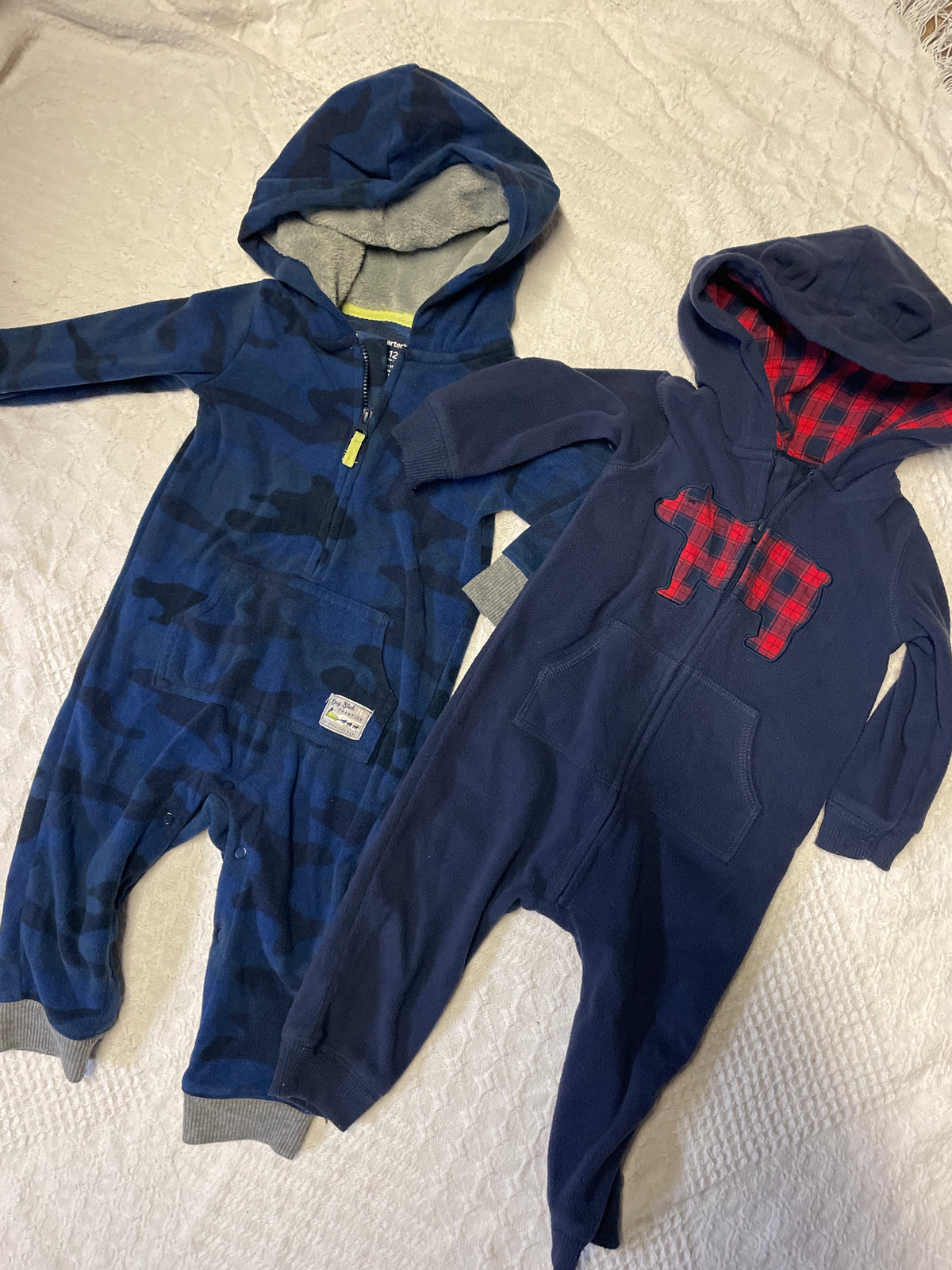 Seller #57 12month hooded fleece jumpsuit/romper(2)