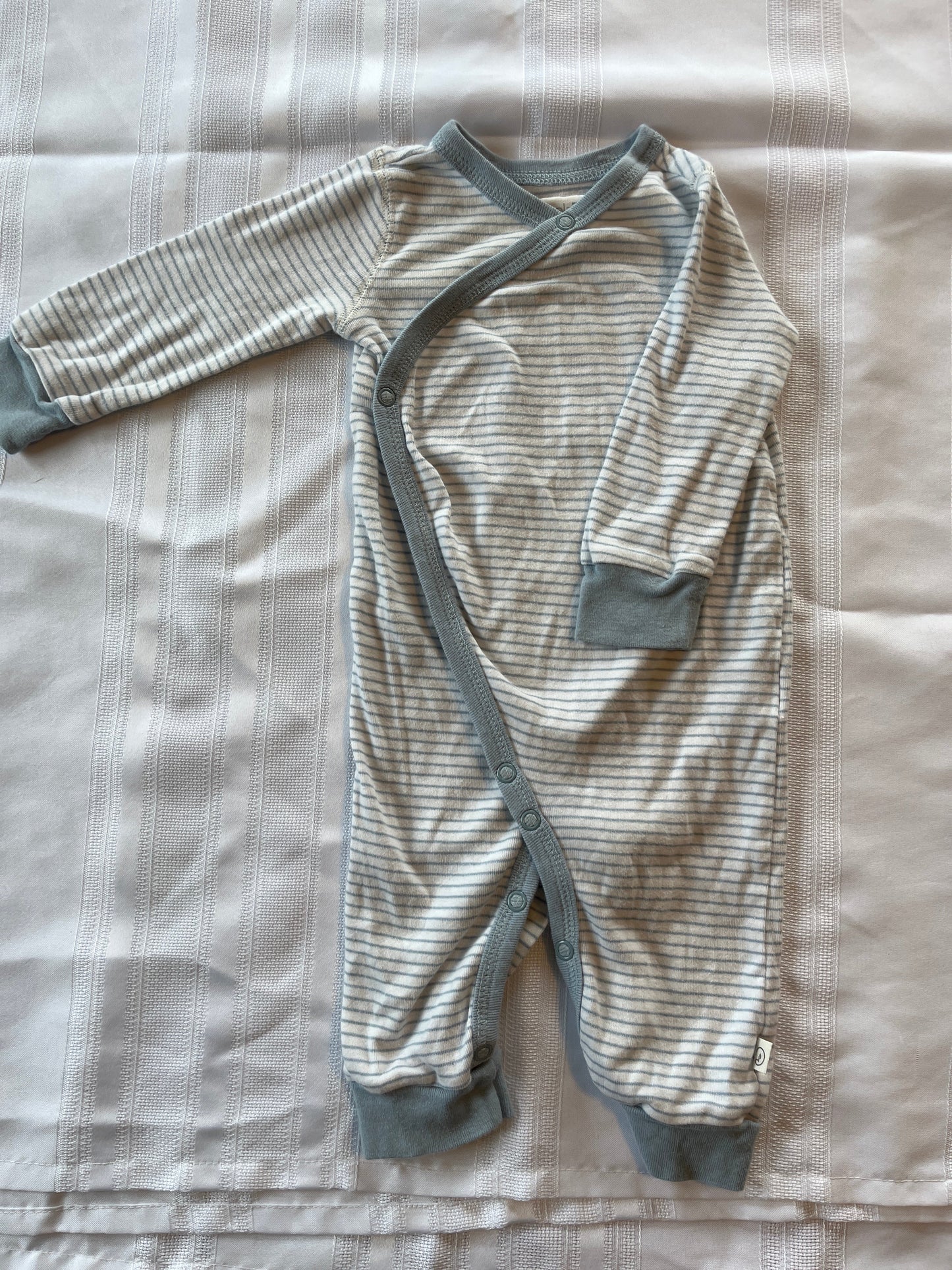 #29 6 mo Boys Little Planet romper EUC