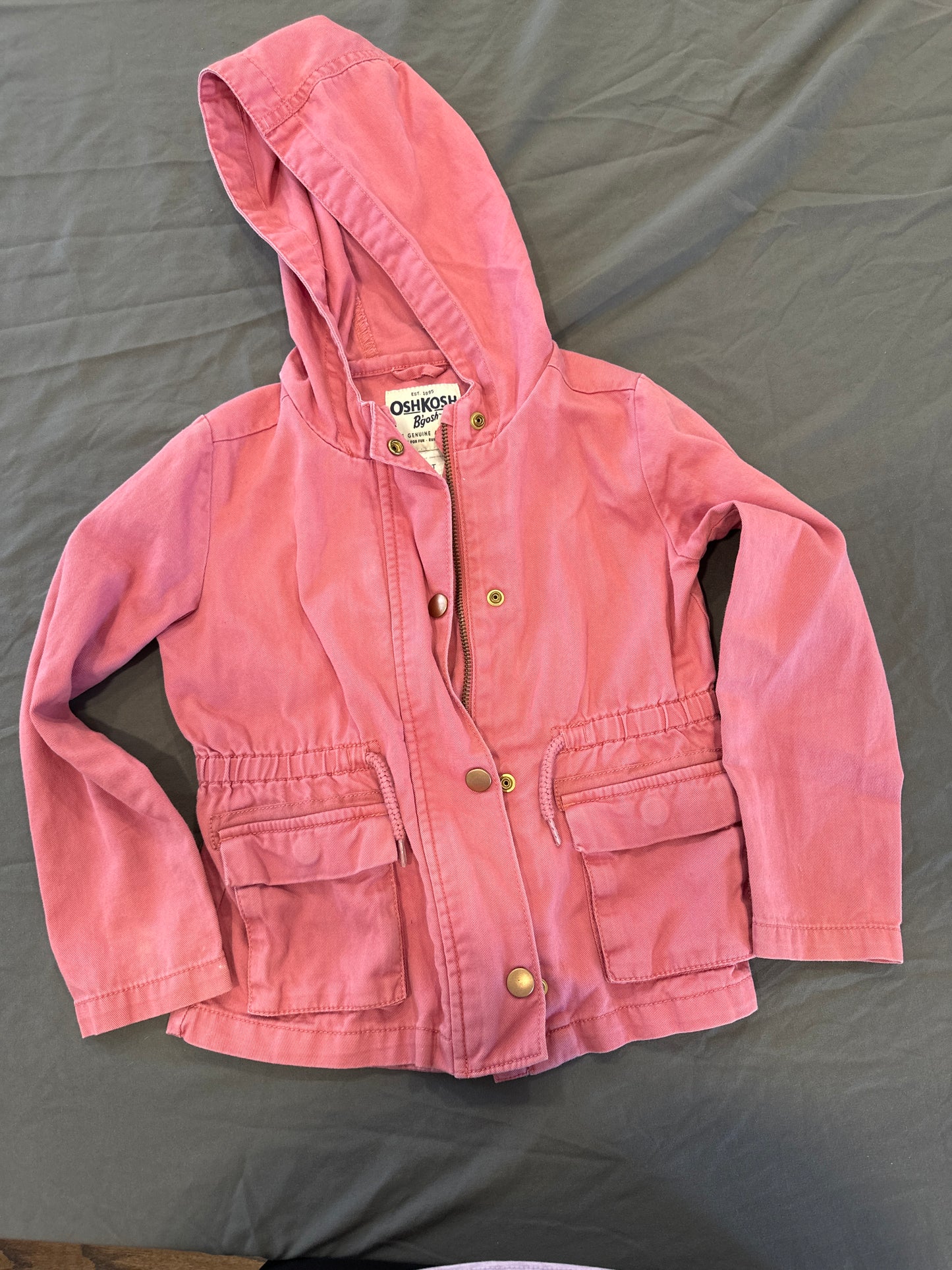 Seller 125, Girls OshKosh 5t pink utility jacket