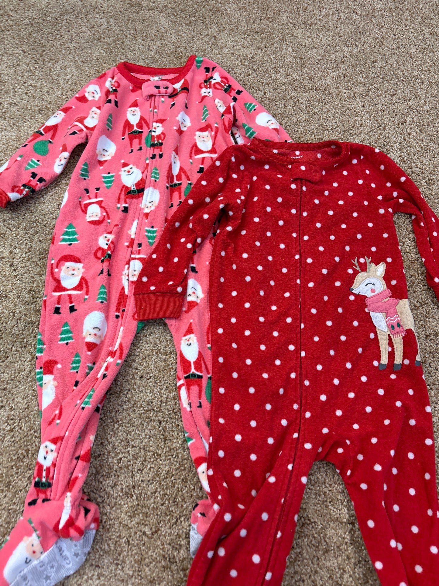 #47 girls 2T Carter’s fleece Pajamas