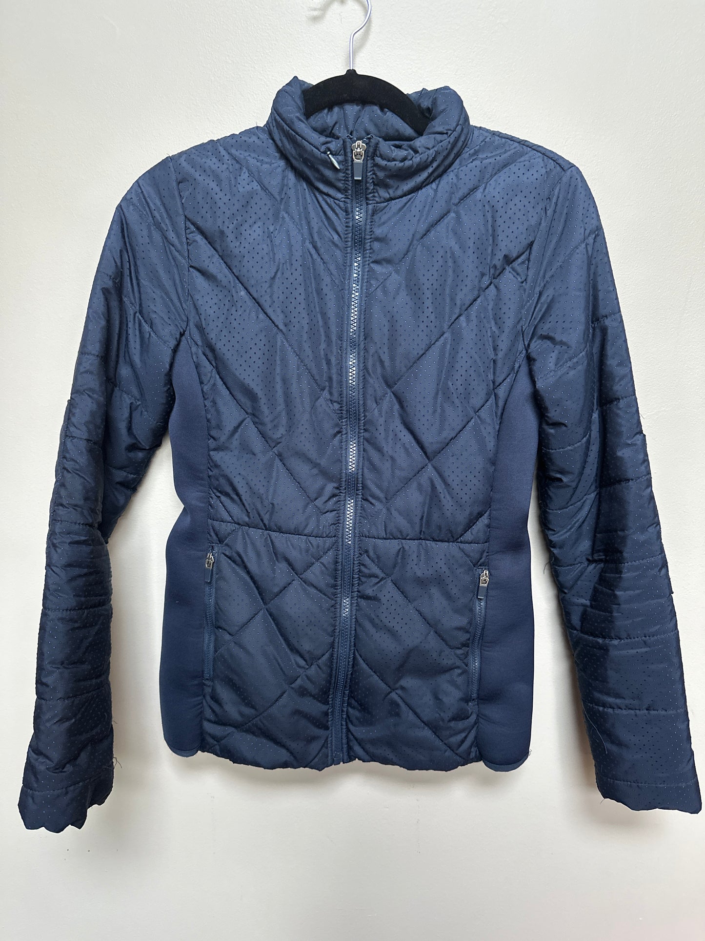 #133 Fabletics Sz XS Navy Coat Jacket