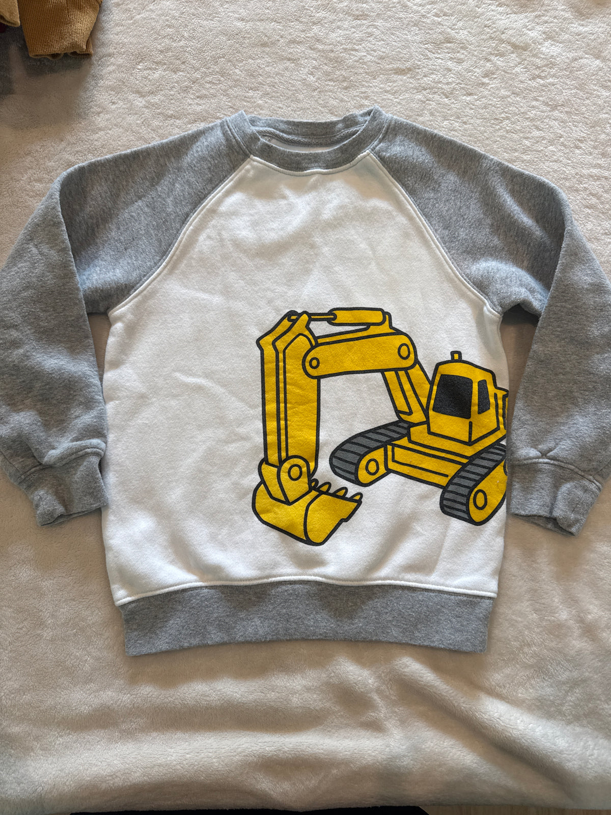 #81 Boys 5 falls creek excavator sweatshirt