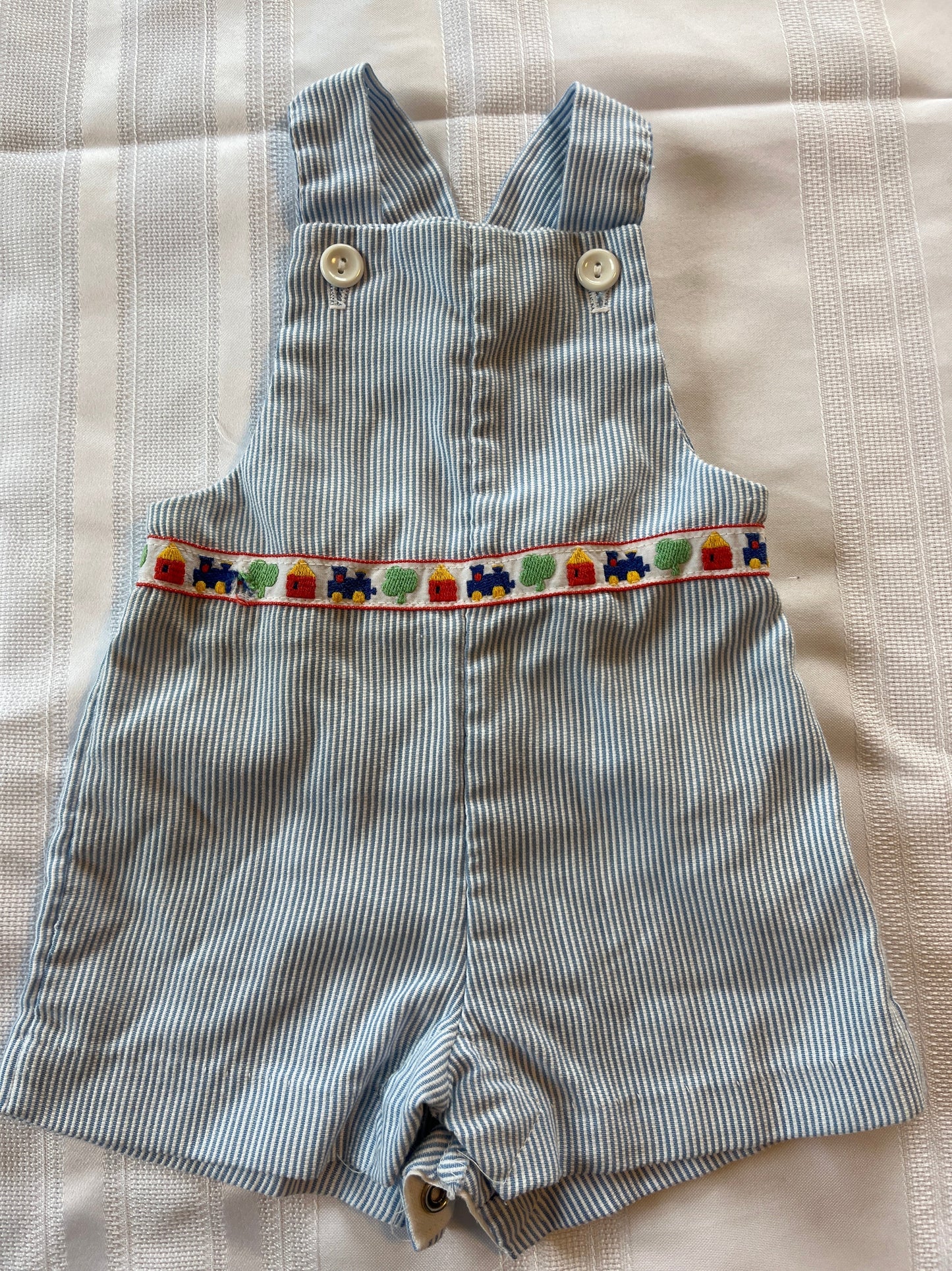 #29 9 mo Boys Health Tex overalls EUC