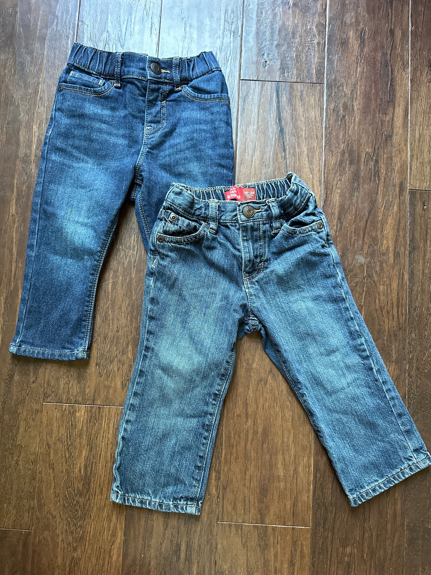 #218. 2 pair of jeans 18-24Month