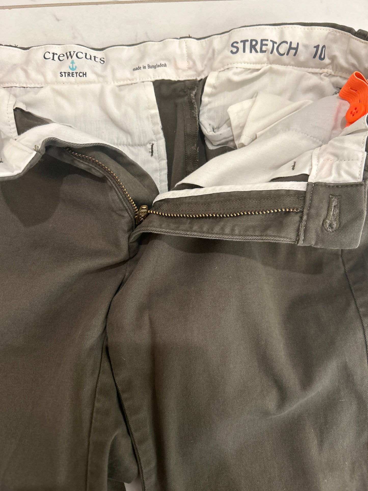 Seller #60, Boy's J. Crew Khakis, Forrest Green, Size 10