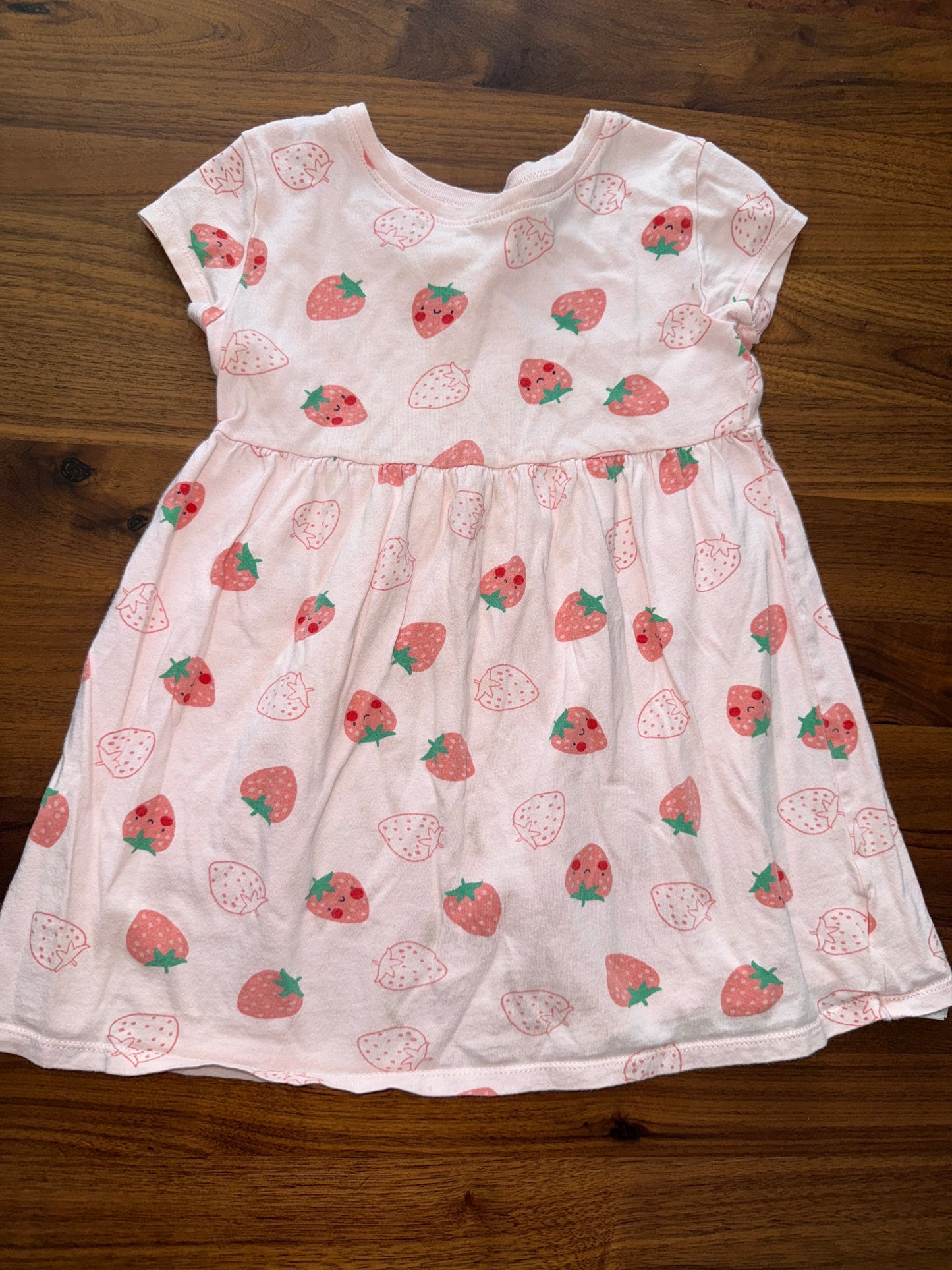 Seller 179 - Girls Old Navy 4T light pink strawberry dress