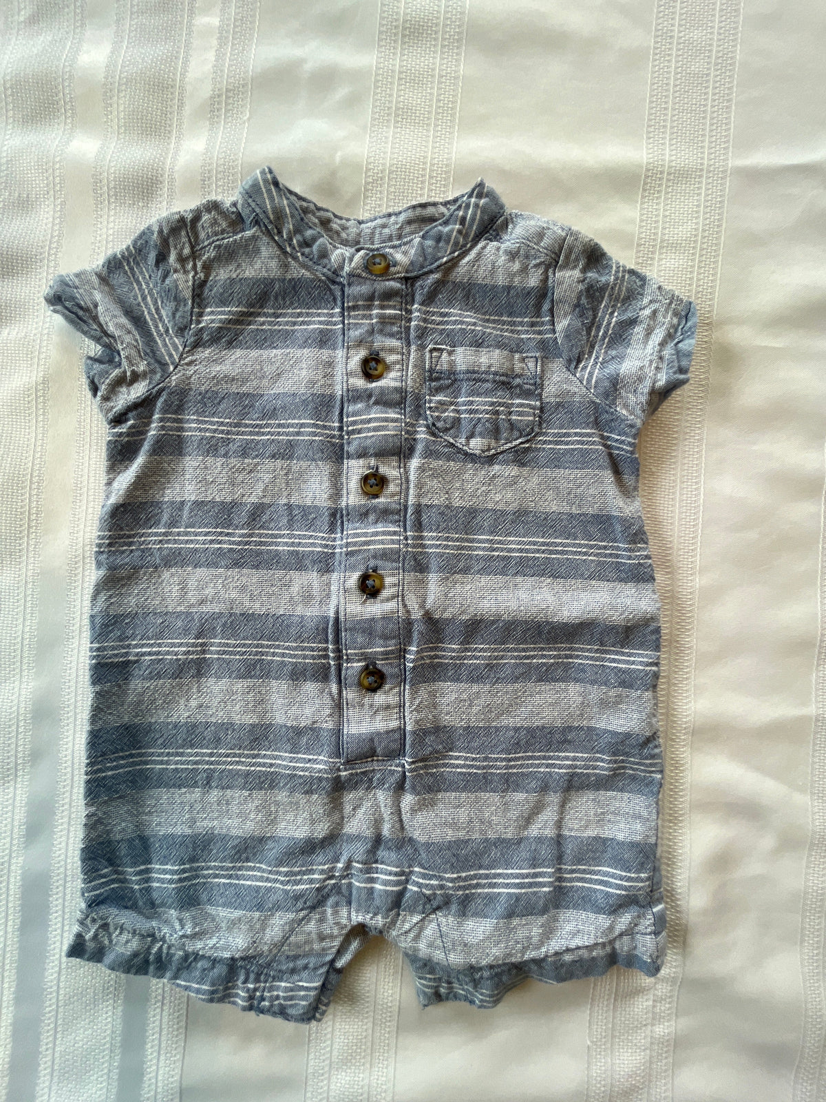 #43 Boys 3 mo Just One You romper EUC