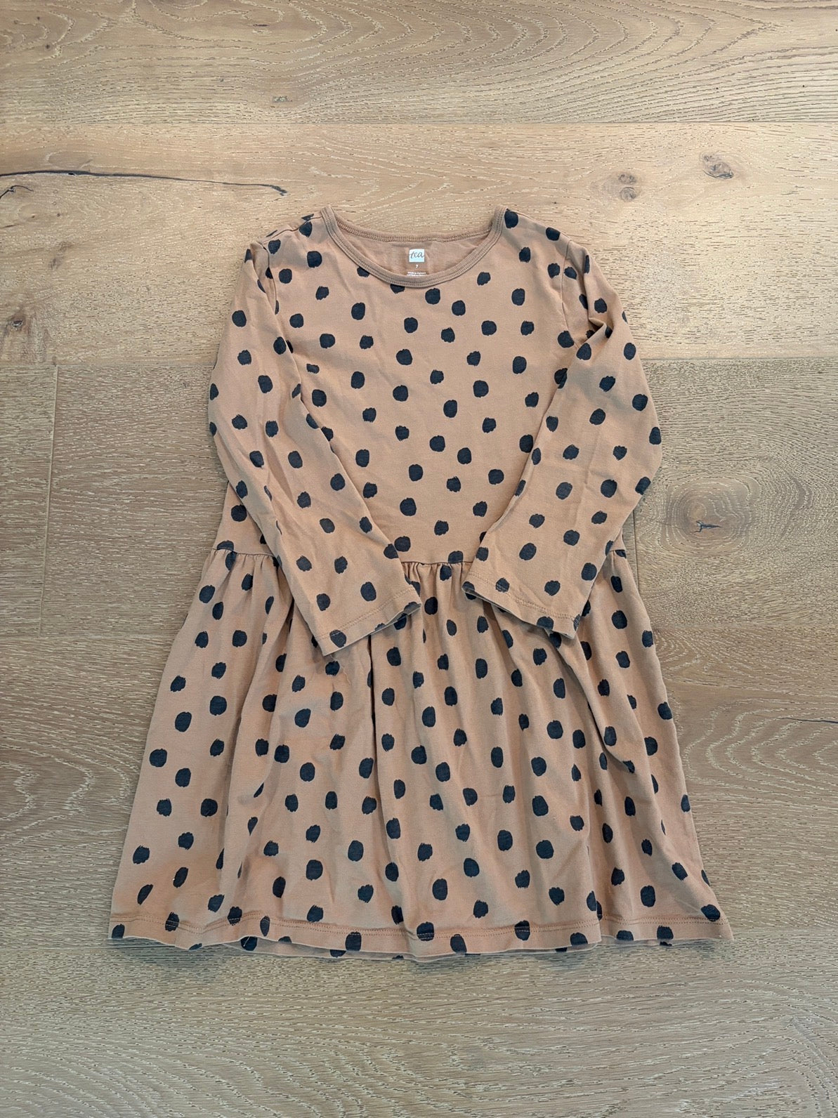 Seller #193 Tea Collection Girls Size 7 Cheetah Long-Sleeved Dress