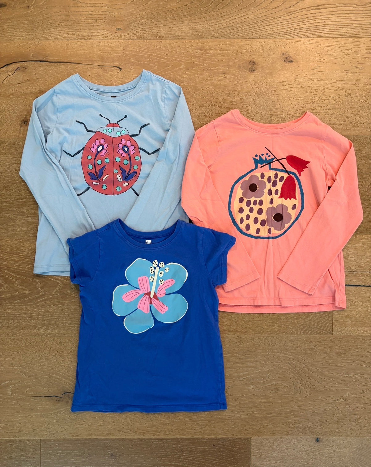 Seller #193 Tea Collection Girls Size 6/7 T-Shirt and Long-Sleeved Shirt Bundle (Retailed for $103 + Tax!)