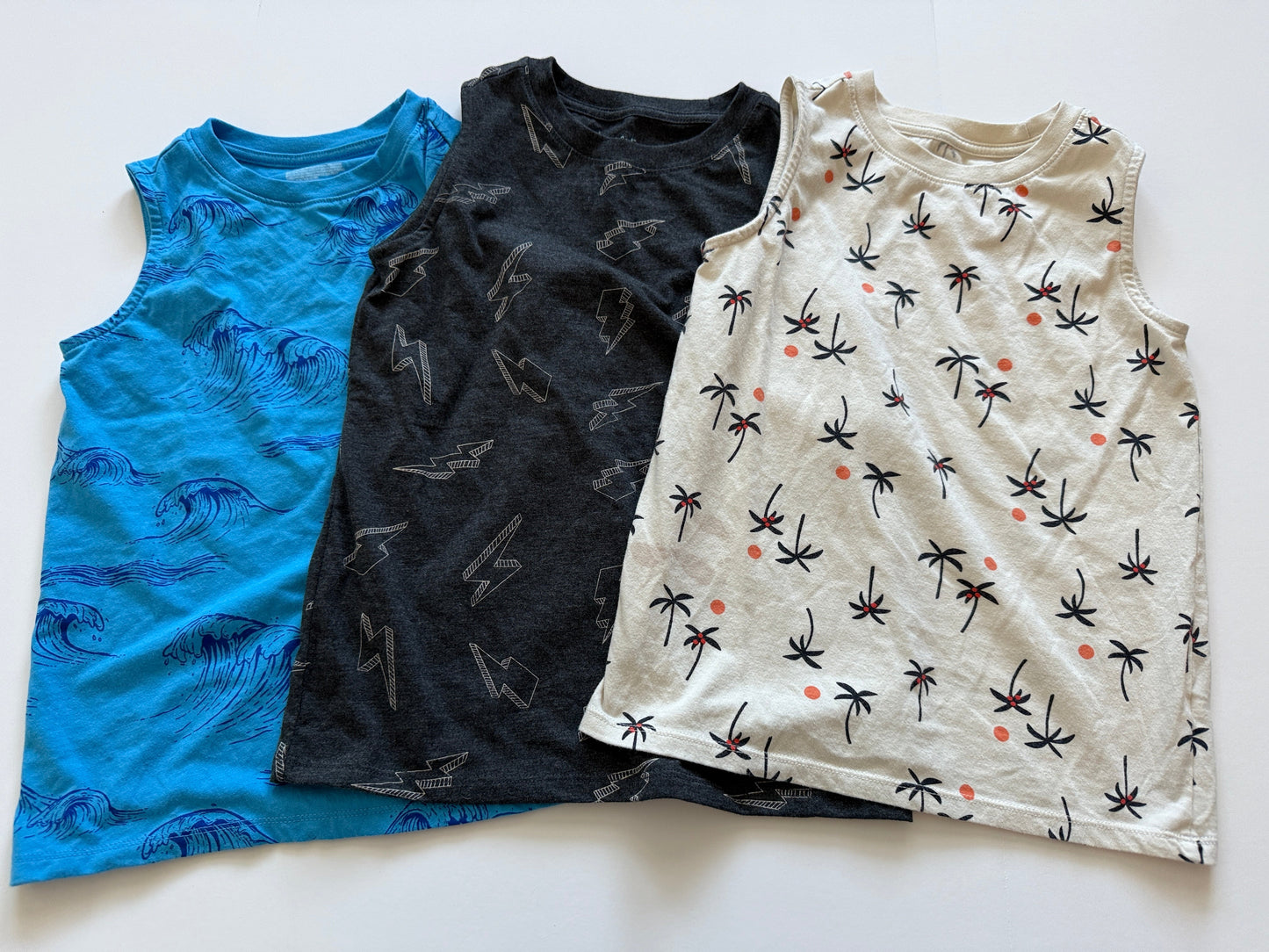 #3 Boys Size 6/7 Cat n Jack Tanks