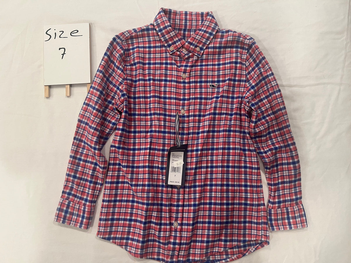 #24 size 7 vineyard vines BRAND NEW button down