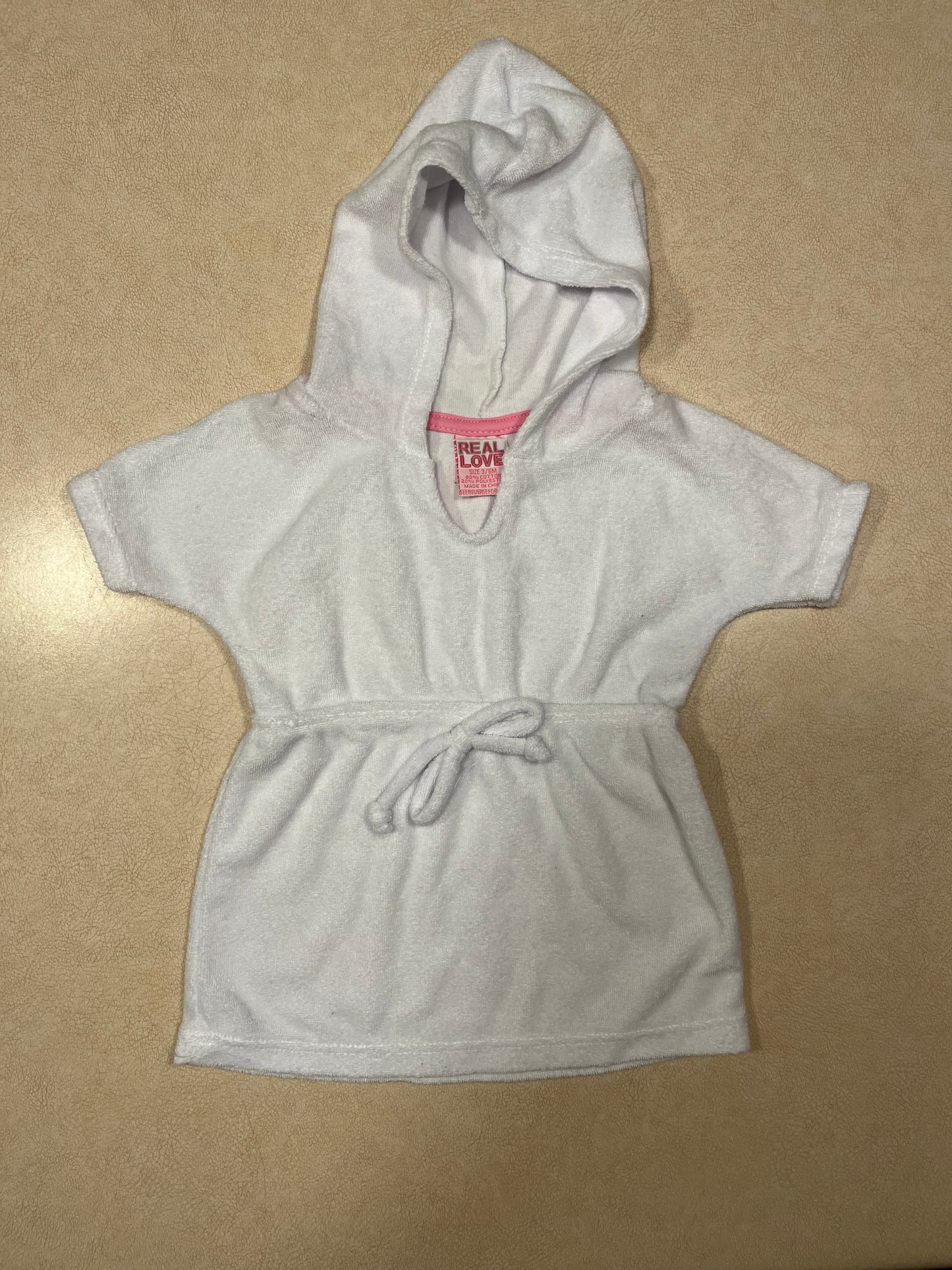 #31 Real Love Swim Cover Up Girls 3-6 months (NWOT)