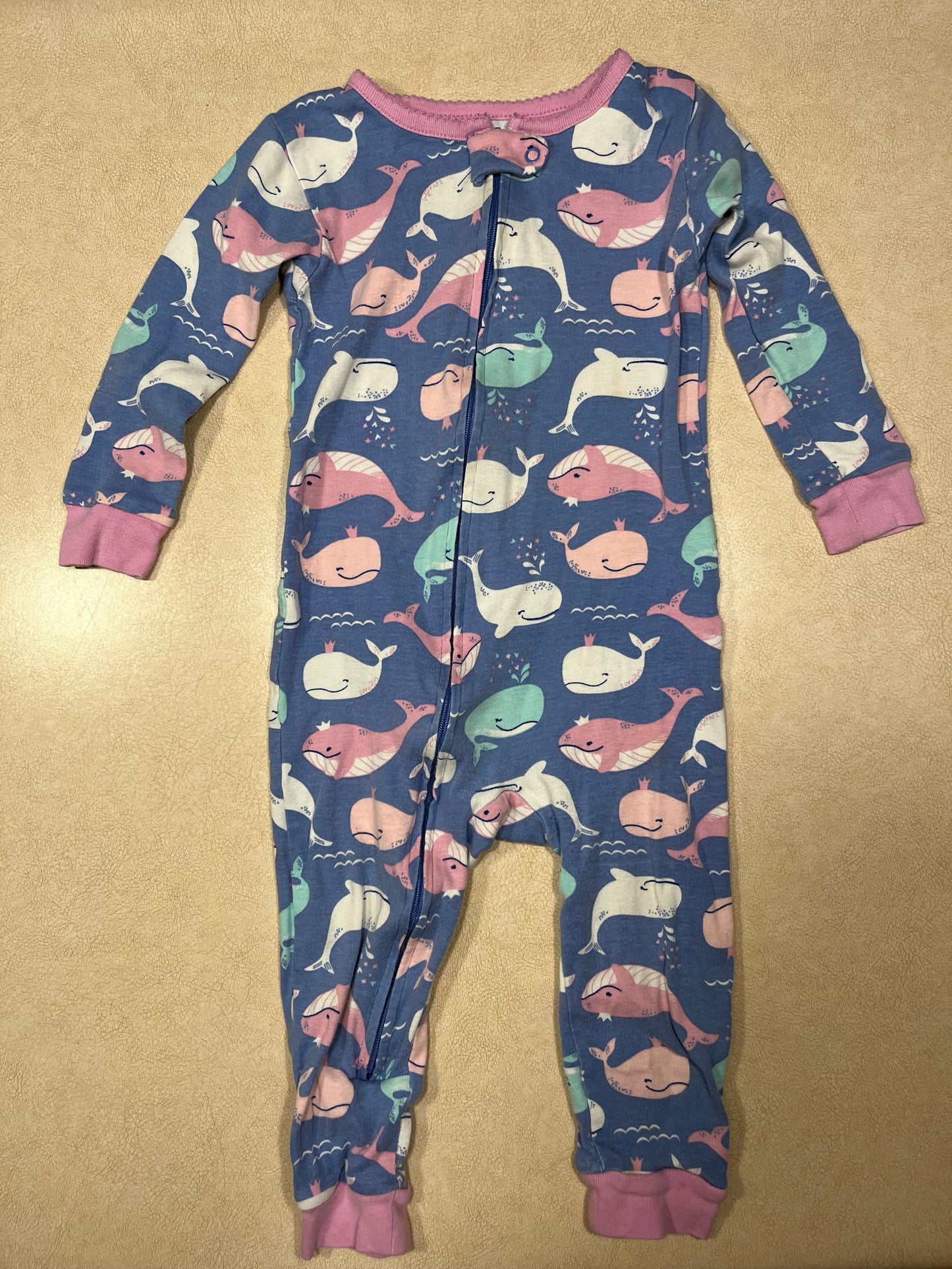 #31 Carters Footless Pajamas Girls 18 months