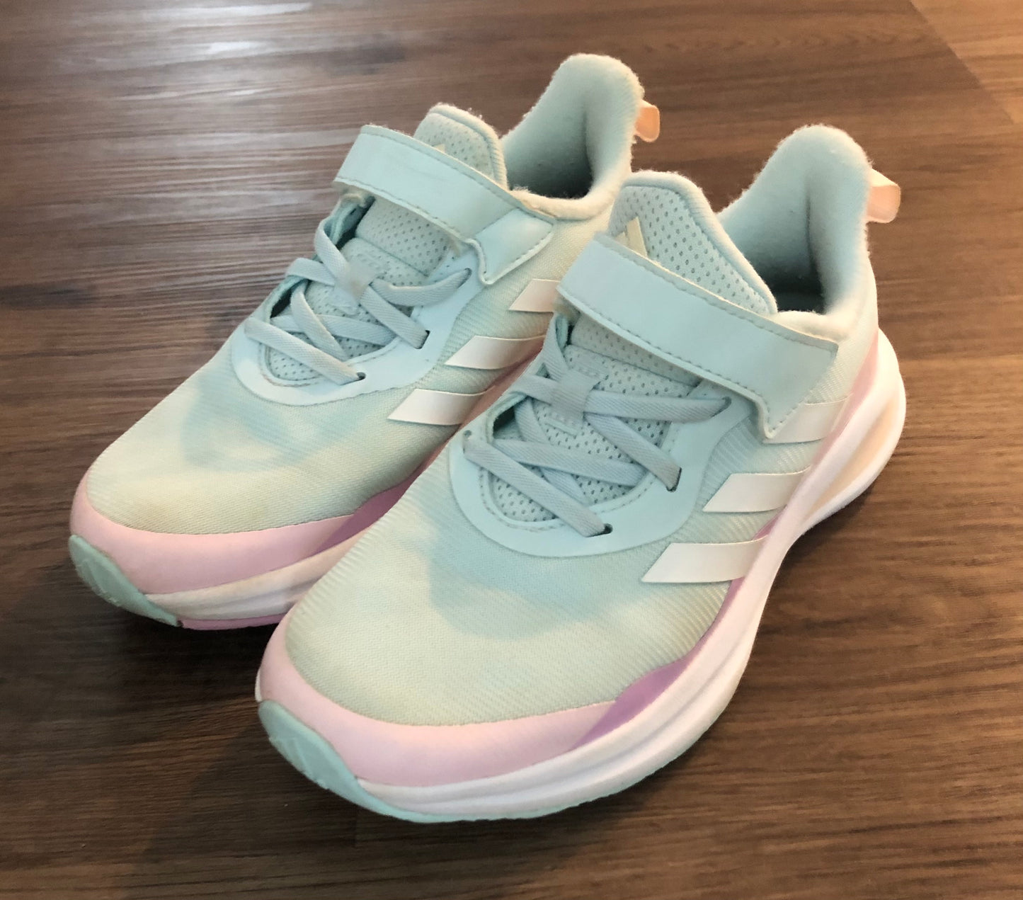 #82 Adidas gym shoes girls size 1.5