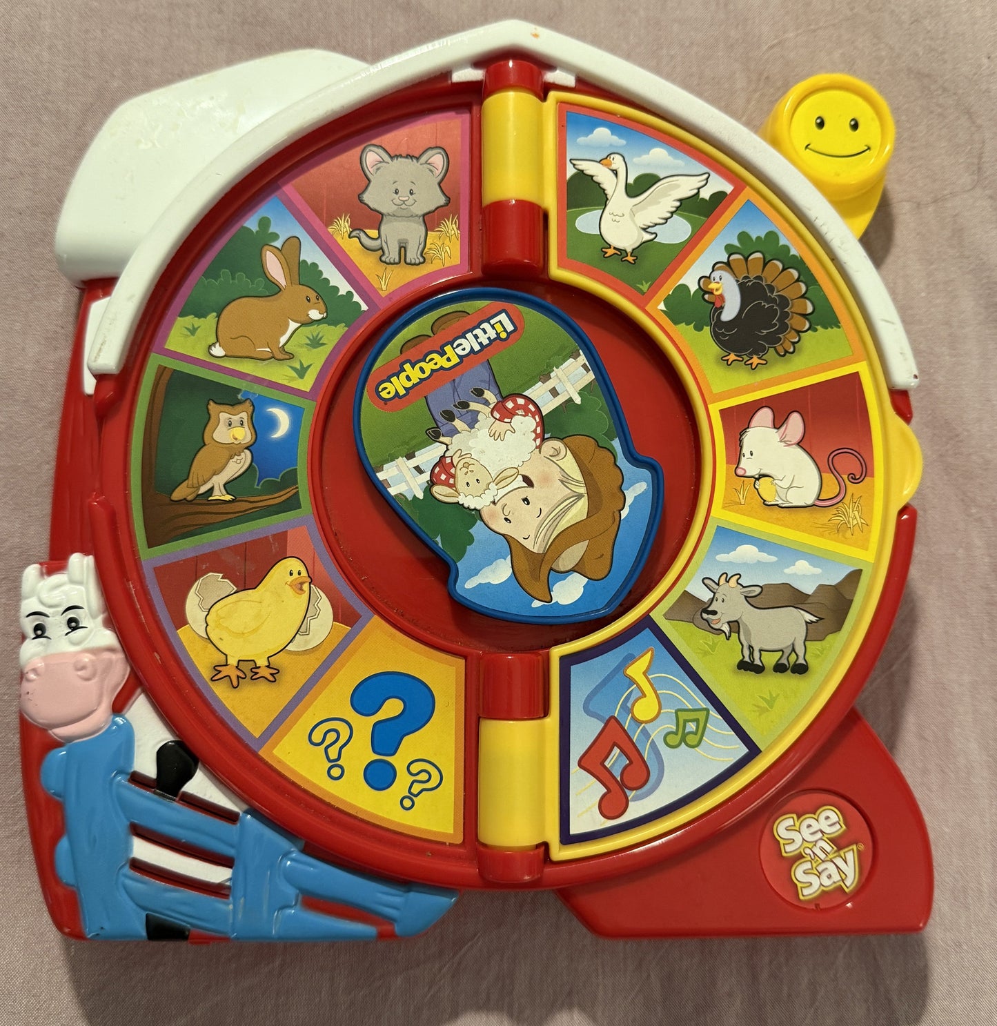 #211 REDUCED Fisher Price See and Say Spin Toy