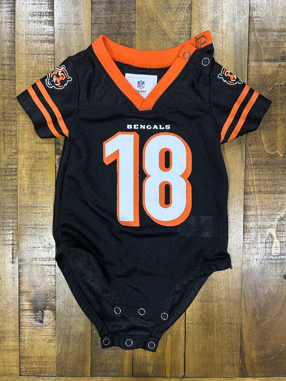 Seller #5 - Cincinnati Bengals Jersey Onesie Size 3-6 months