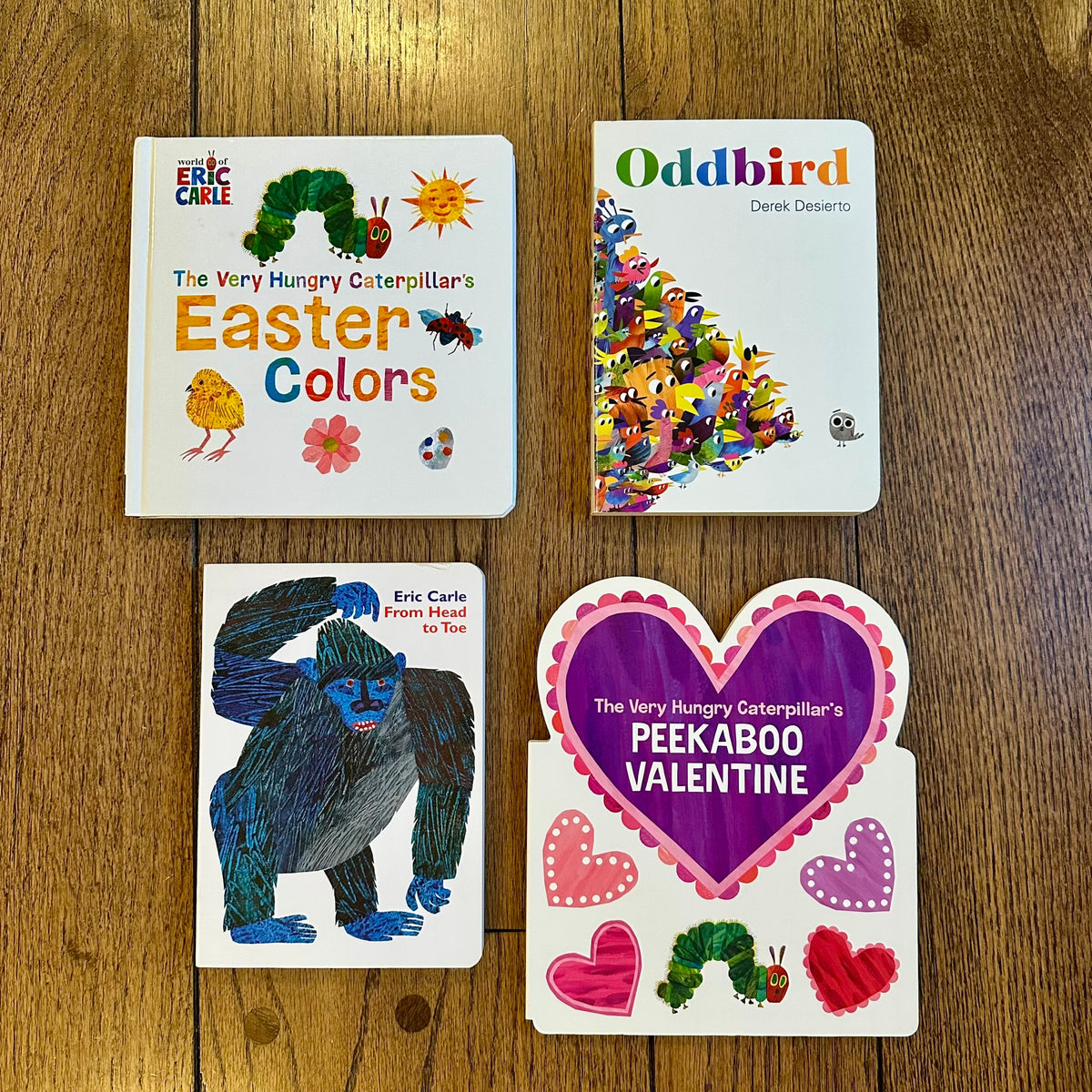 #113 EUC Board Book Bundle set 4, Eric Carle and Oddbird