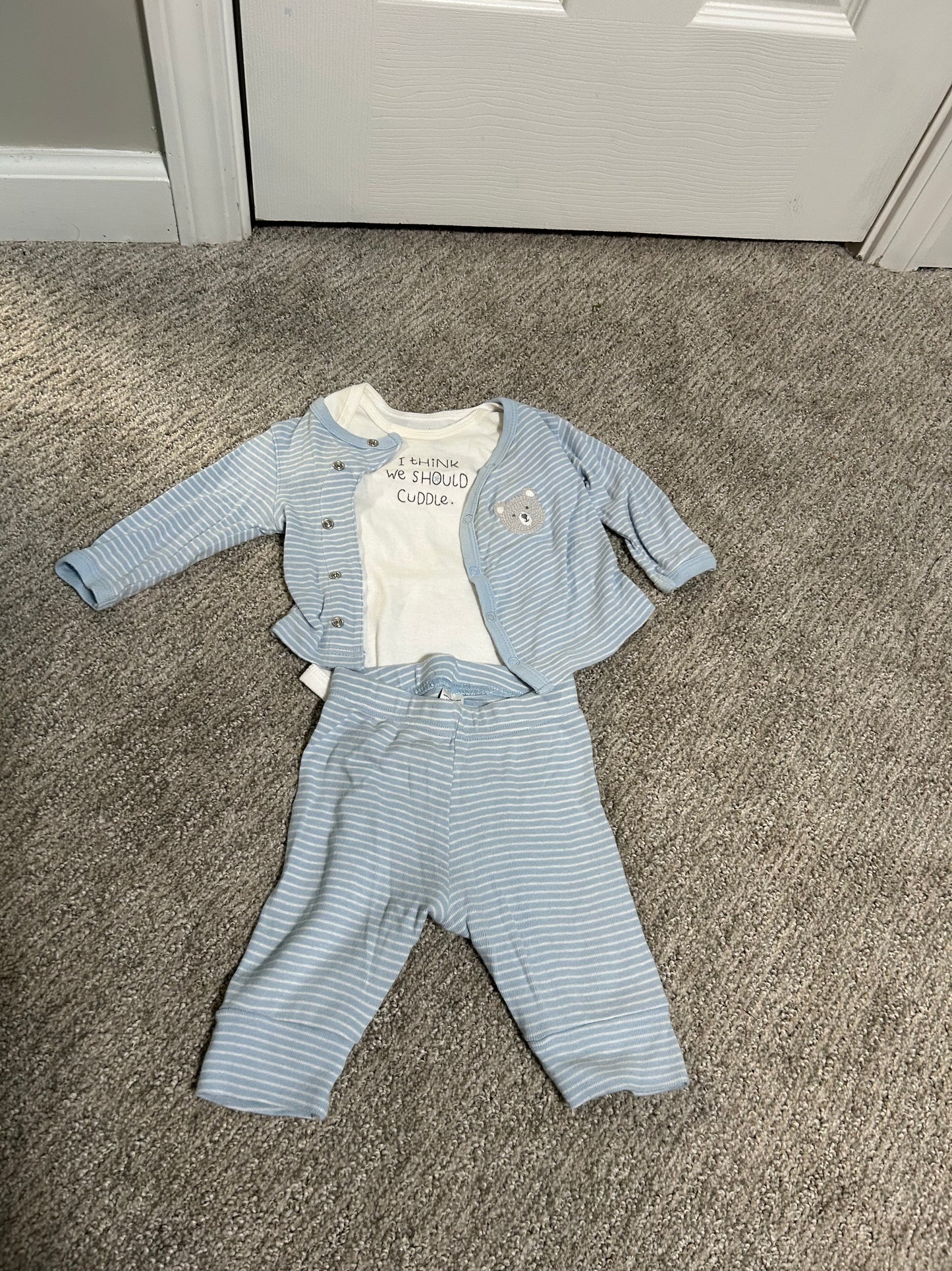 #27 Boys 0-3 month Carters outfit