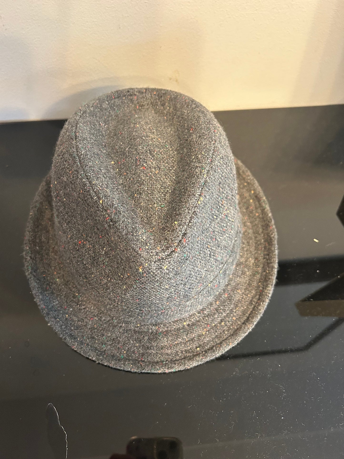#18 gray fedora hat boys size 3/4