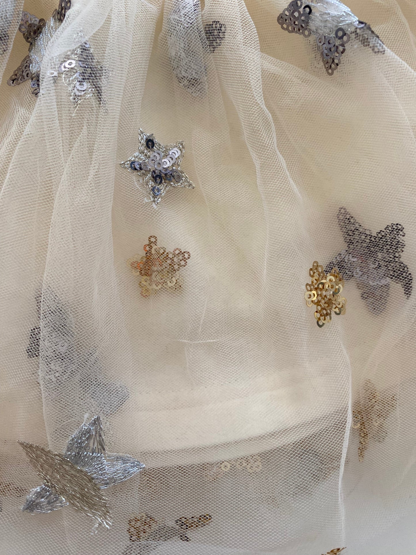 #117, Love + Grow Cream and Gold Star Tutu Girls Size 18m, GUC, *Reduced*