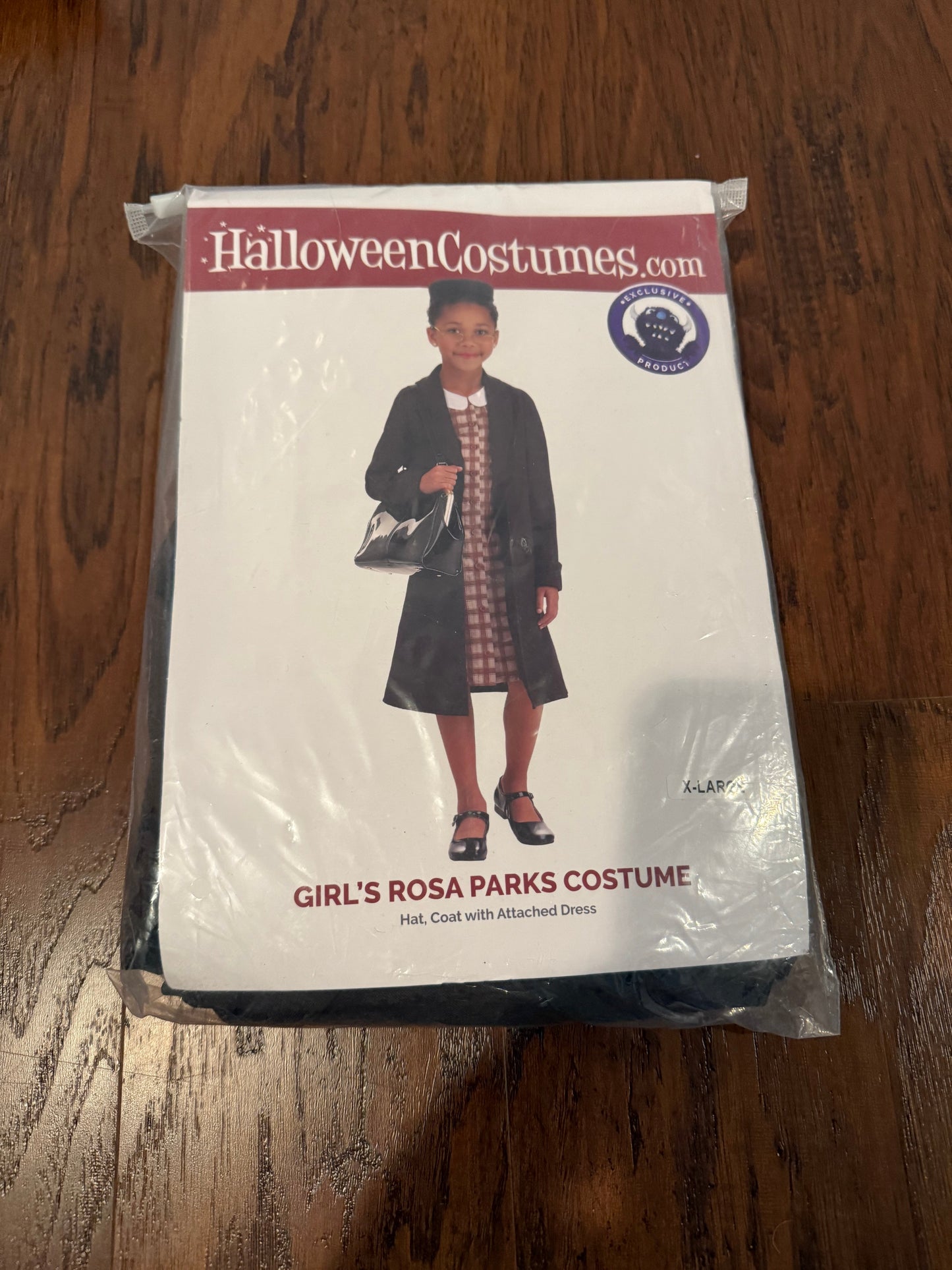 208 Rosa parks costume- never opened - REDUCED
